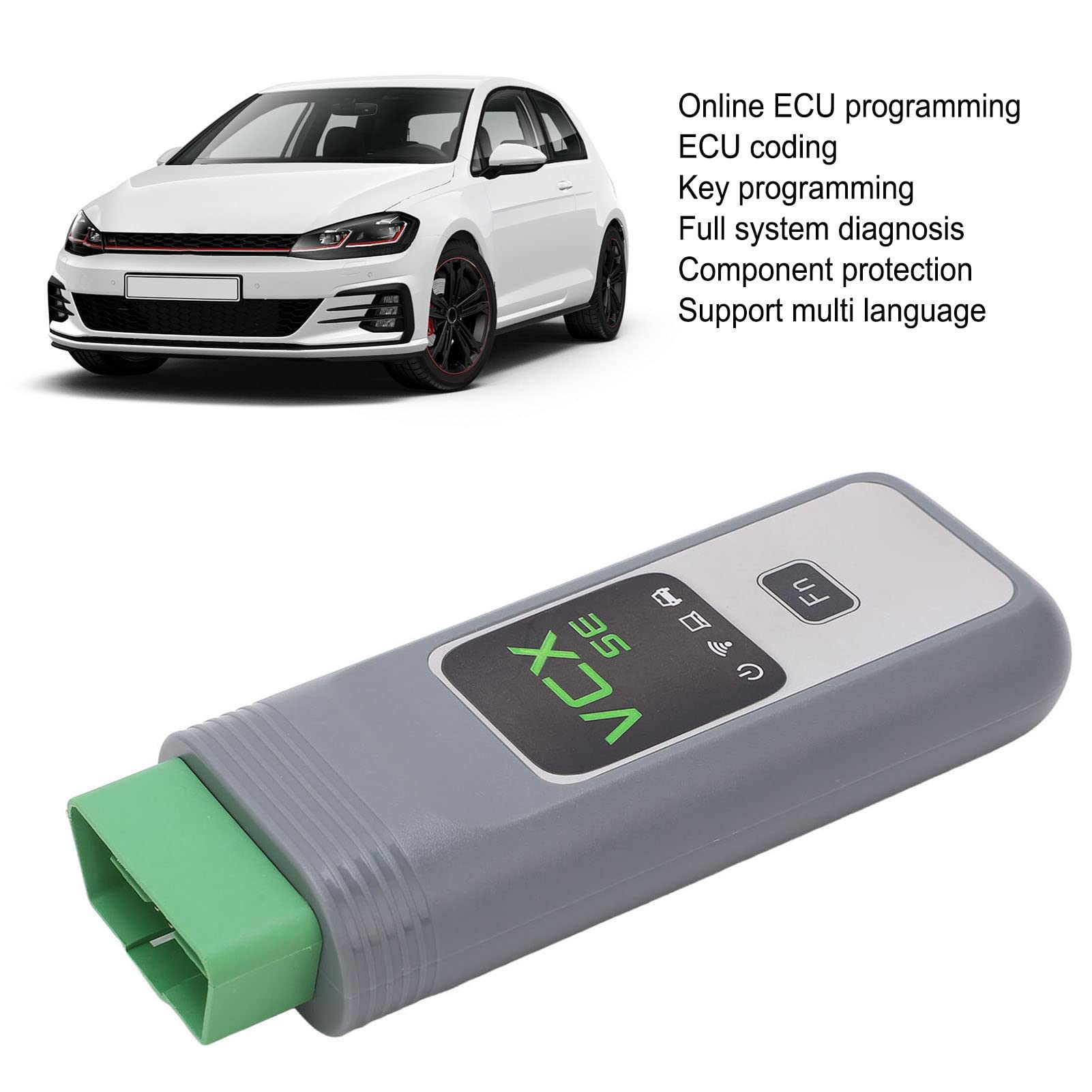 Narzędzie Diagnostyczne OBD2, Zamiennik dla SEAT 2001-2021 z Programowaniem ECU, Kodowaniem, Programowaniem Kluczy, pełną diagnostyką Systemu, obsługą WIN10, Połączeniem USB WIFI