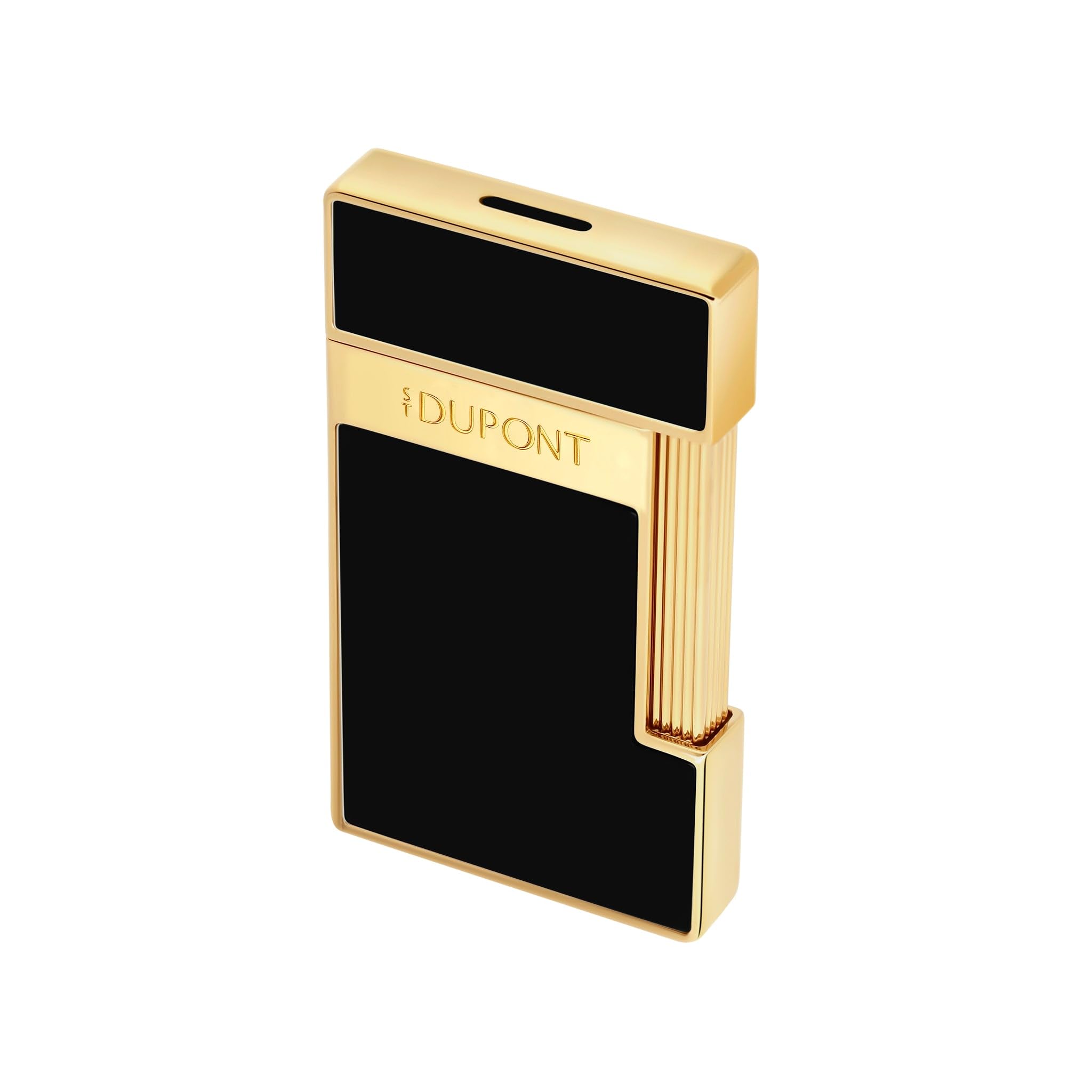 S.T. Dupont Slimmy czarny lakier/złoty 028222