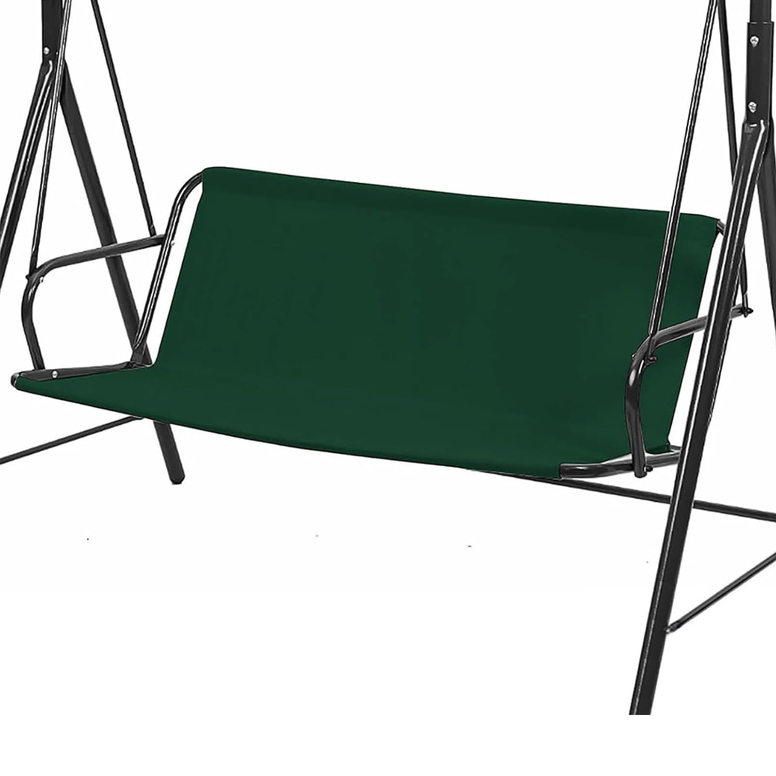 Funda de Repuesto para Asiento de Columpio de jardín,Tela Oxford 600D,Impermeable protección UV Recambio Tela Asiento Balancin Jardín 2 y 3 Plazas,Dark Green,63 * 22.8 * 22.8in
