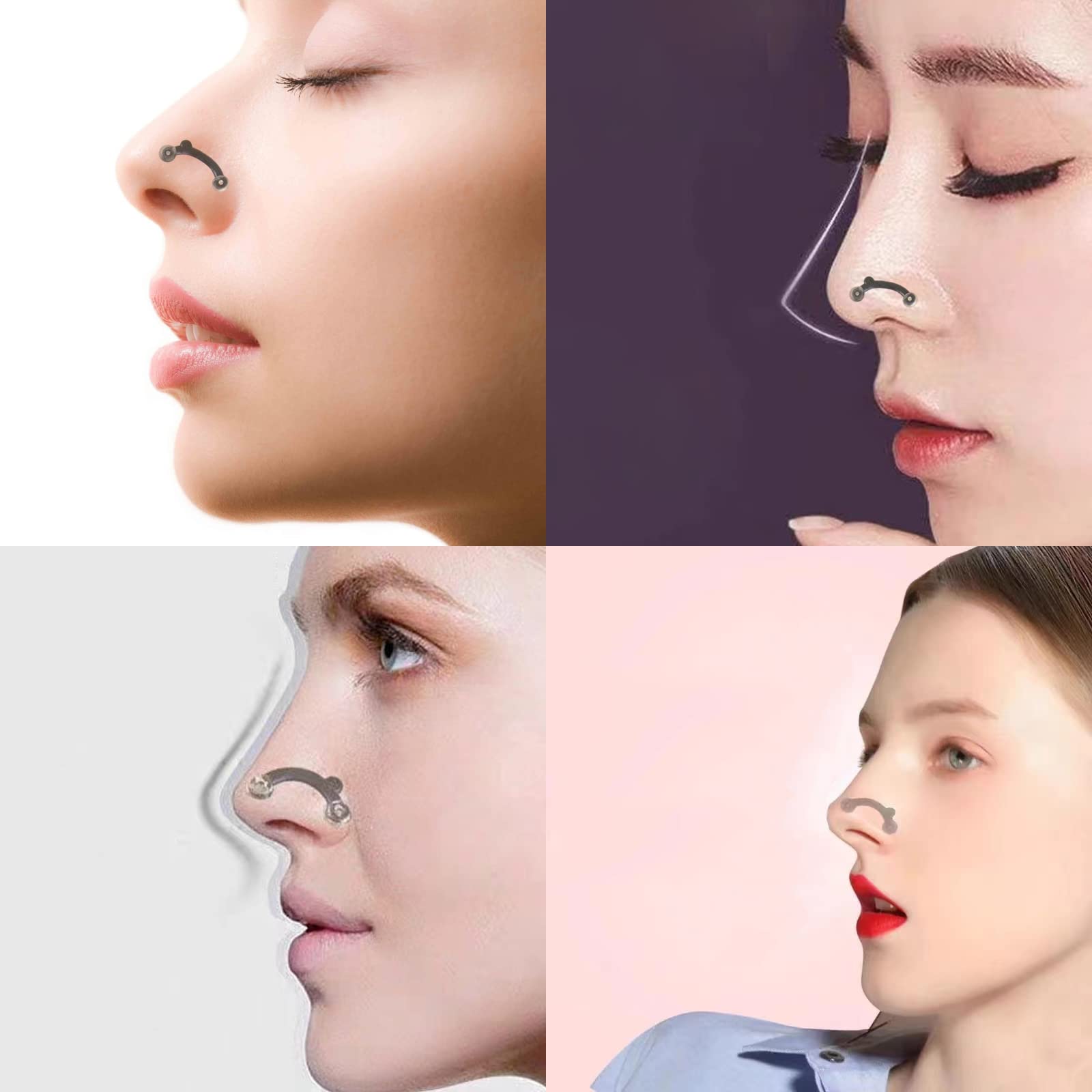 ▽即発送 ３D 鼻プチ2袋 ブラック ノーズクリップ 美鼻 鼻筋補正 痛くない Amazon | DELUXEFOX 鼻クリップ ノーズクリップ 新型 鼻プチ 3