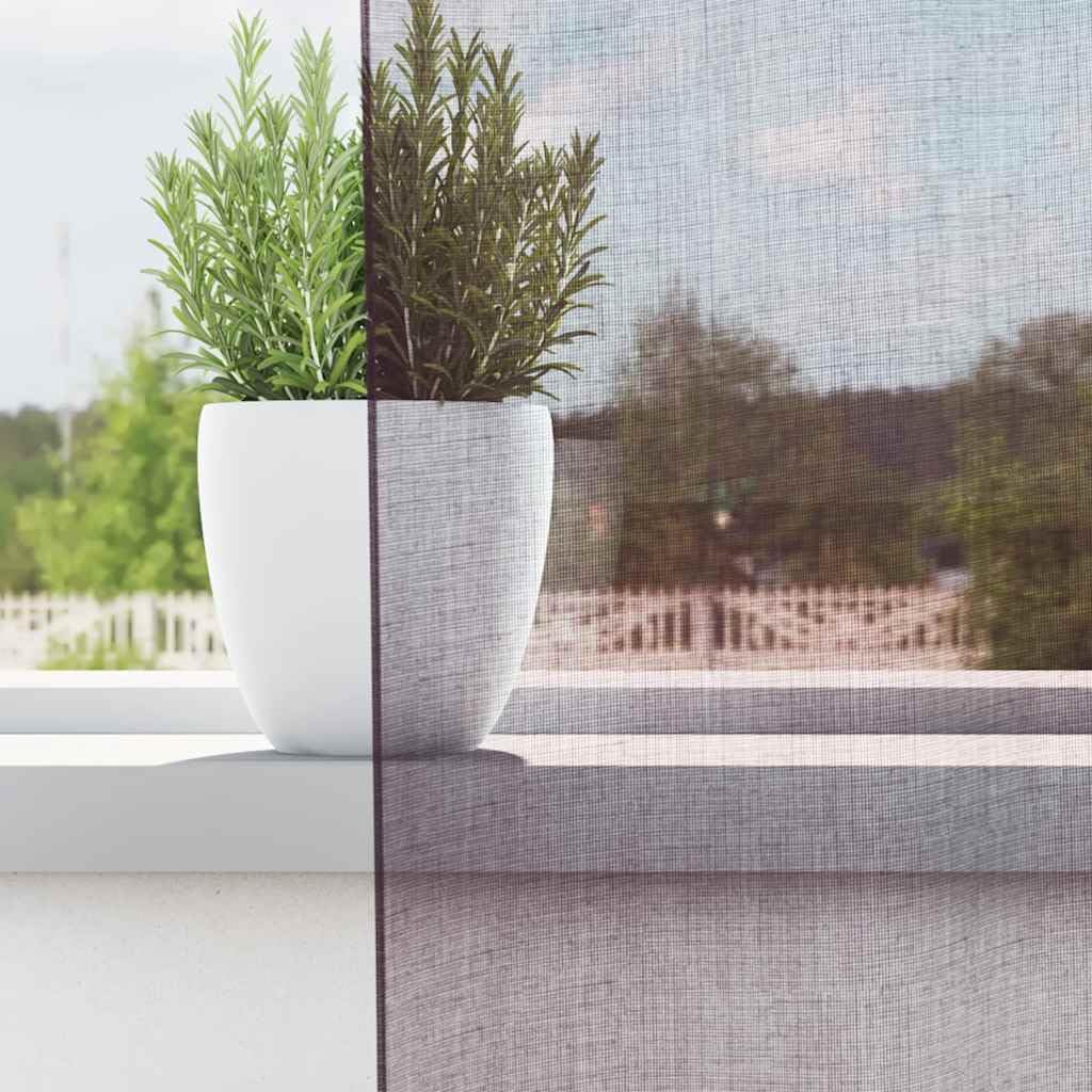 Voile Vorhänge mit Ösen 2 Stück Lila 140x140 cm, 100% Polyester, halbtransparenter Gardinenschal für Wohnzimmer Schlafzimmer Küche, Leichter Sichtschutz und Sonnenschutz