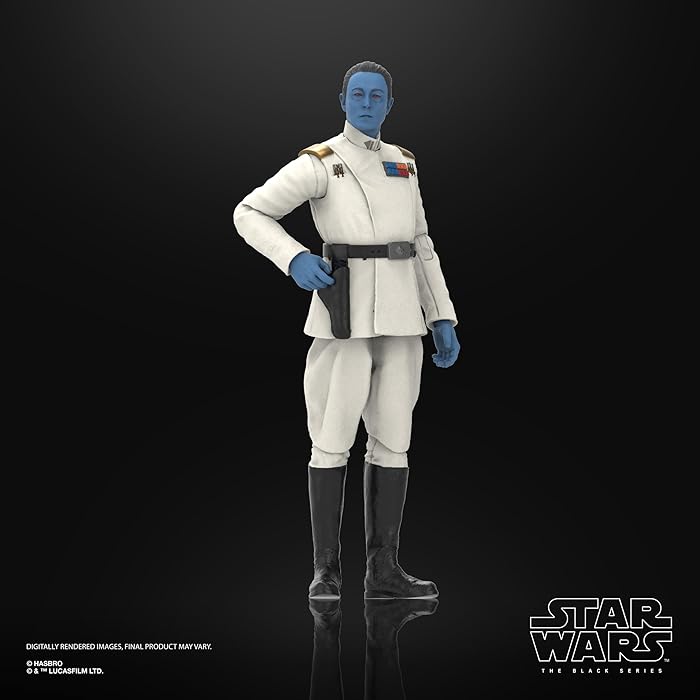 Hasbro G0021 Star Wars The Black Series—Grand Admiral Mitth'raw'nuruodo(core name Thrawn)(Star Wars : Ahsoka Tano)