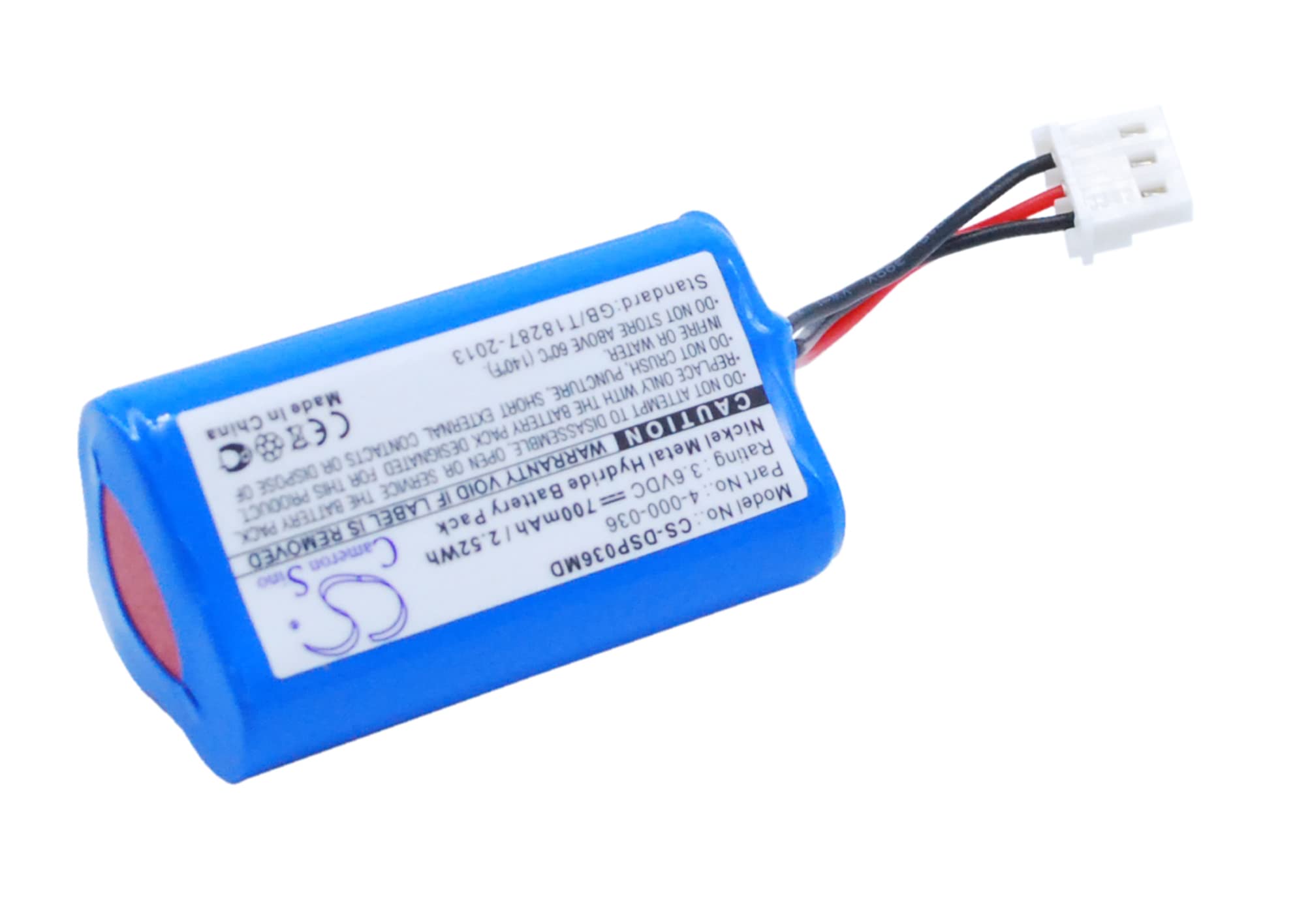 Vsdampj 700mAh/3.6V Battery Compatible with Drummond Scientific Portable Pipet-Aid PK, Portable Pipet-Aid XL, Portable Pipet-Aid XP2, fit P/N: 4-000-036