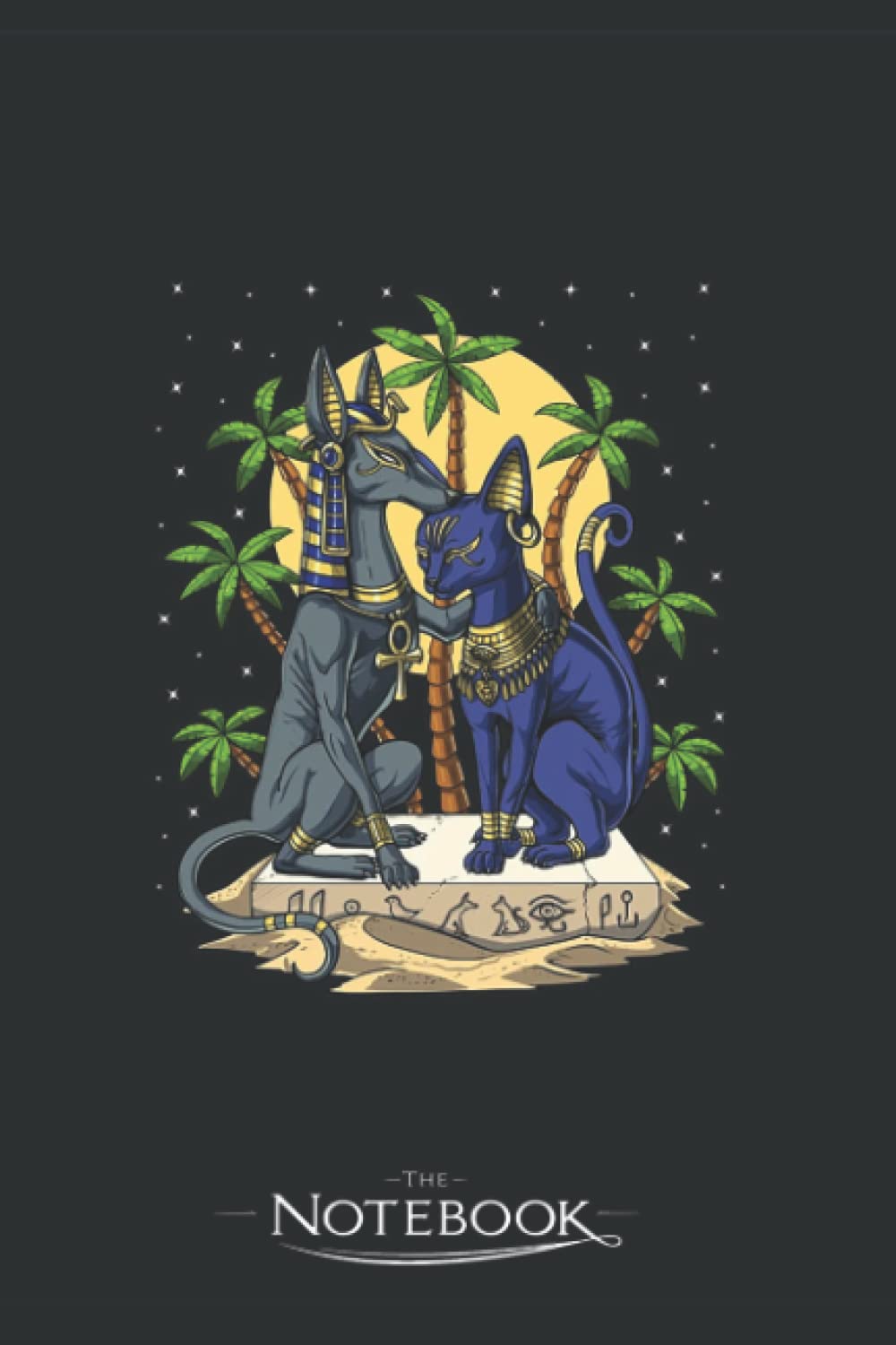 Notebook: Anubis And Bastet: Journal Diary A Gratitude Notebook For all Genders | 120 pages, 6 x 9 in Notes