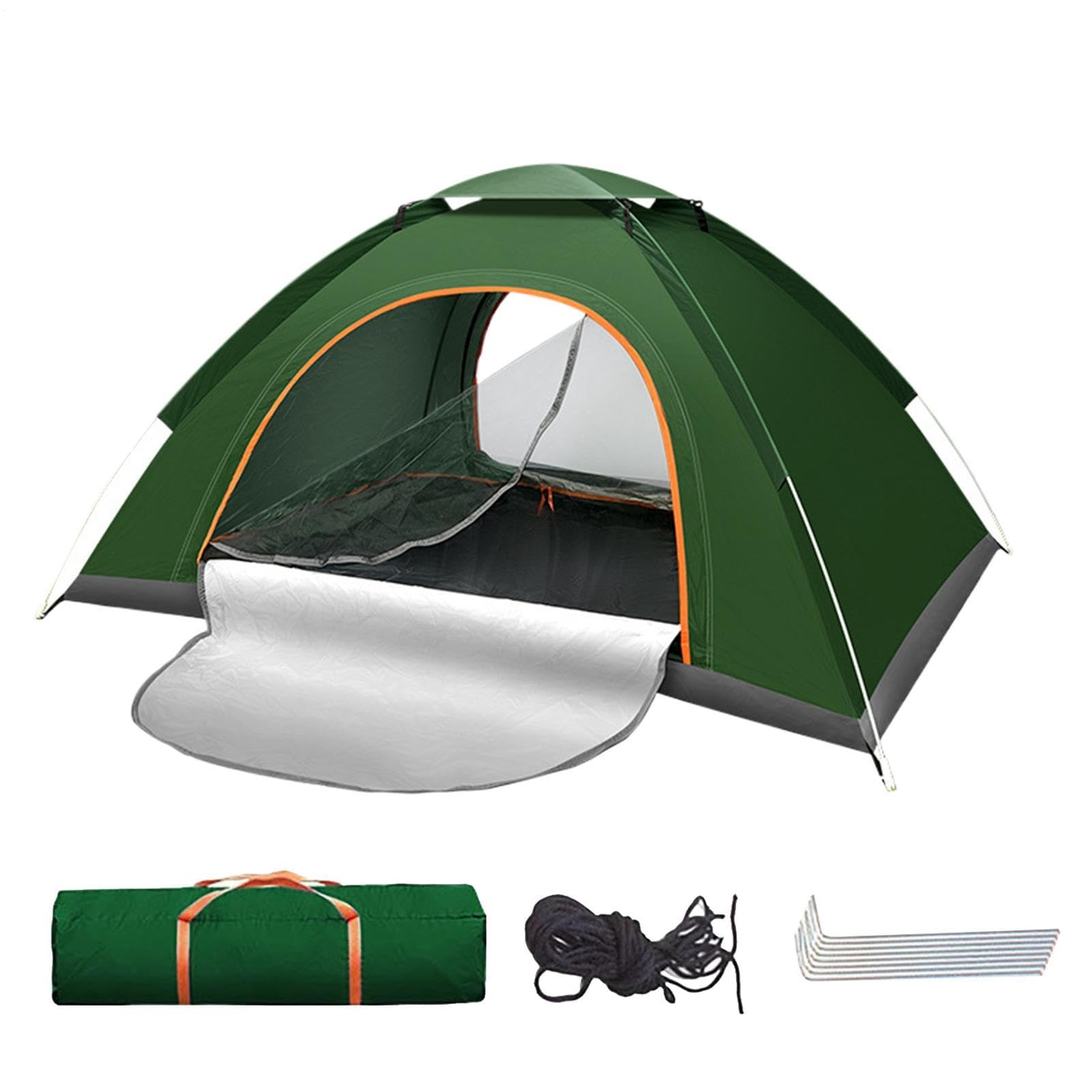 Campeggio all'aperto: montaggio immediato, facile da trasportare, impermeabile e traspirante. Robusta cabina familiare per esterni, per picnic, viaggi, pesca, caccia, arrampicata, montagna, lago e