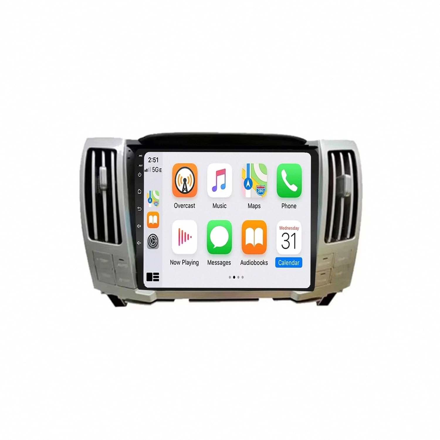 Radio de coche para Lexus RX300 con CarPlay y Android Auto inalámbrico 8