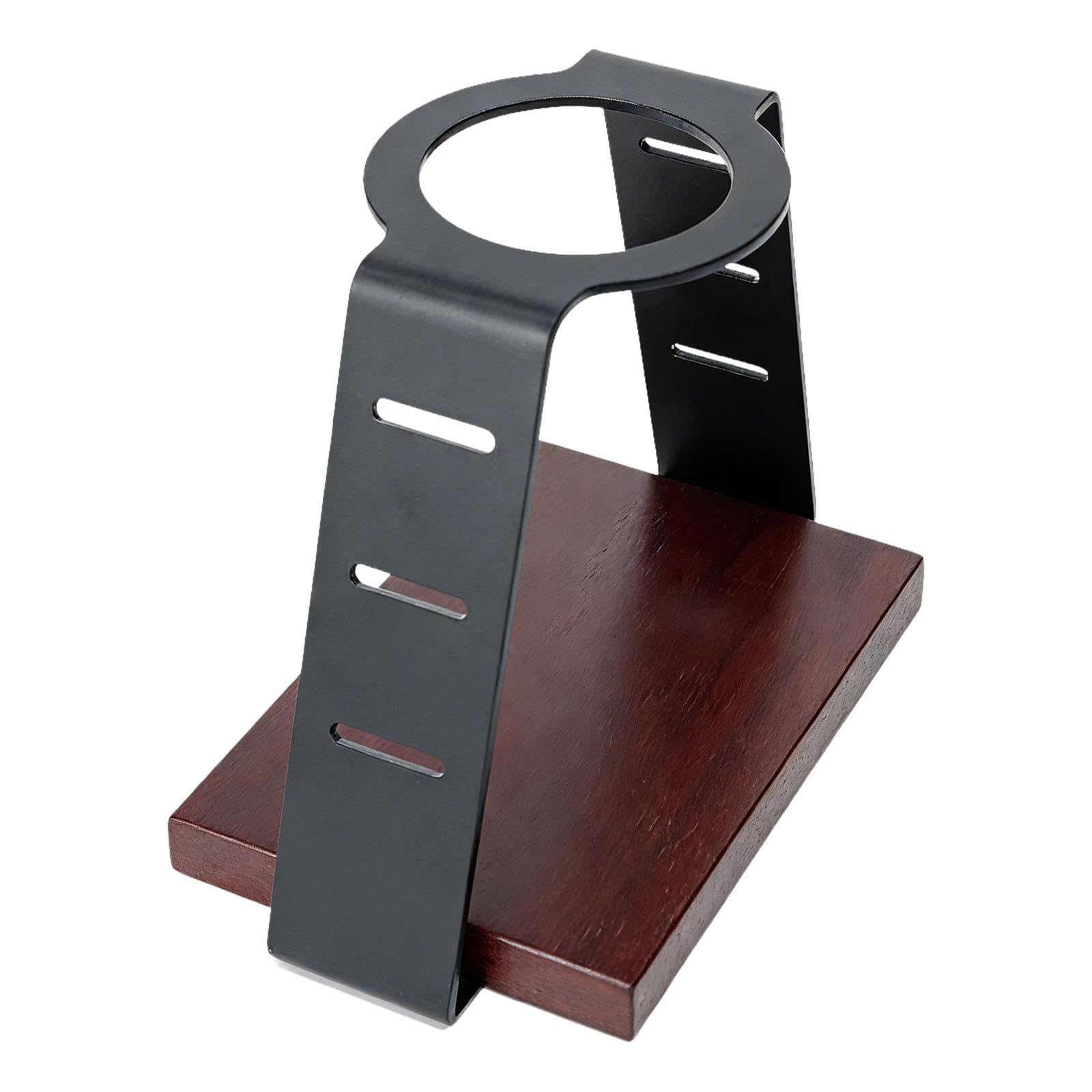 rockible Soporte para Máquina de Café Base Ligera Soporte Versátil con Accesorio Portátil Composición Acero Carbono y Madera Adecuada para Oficina Camping
