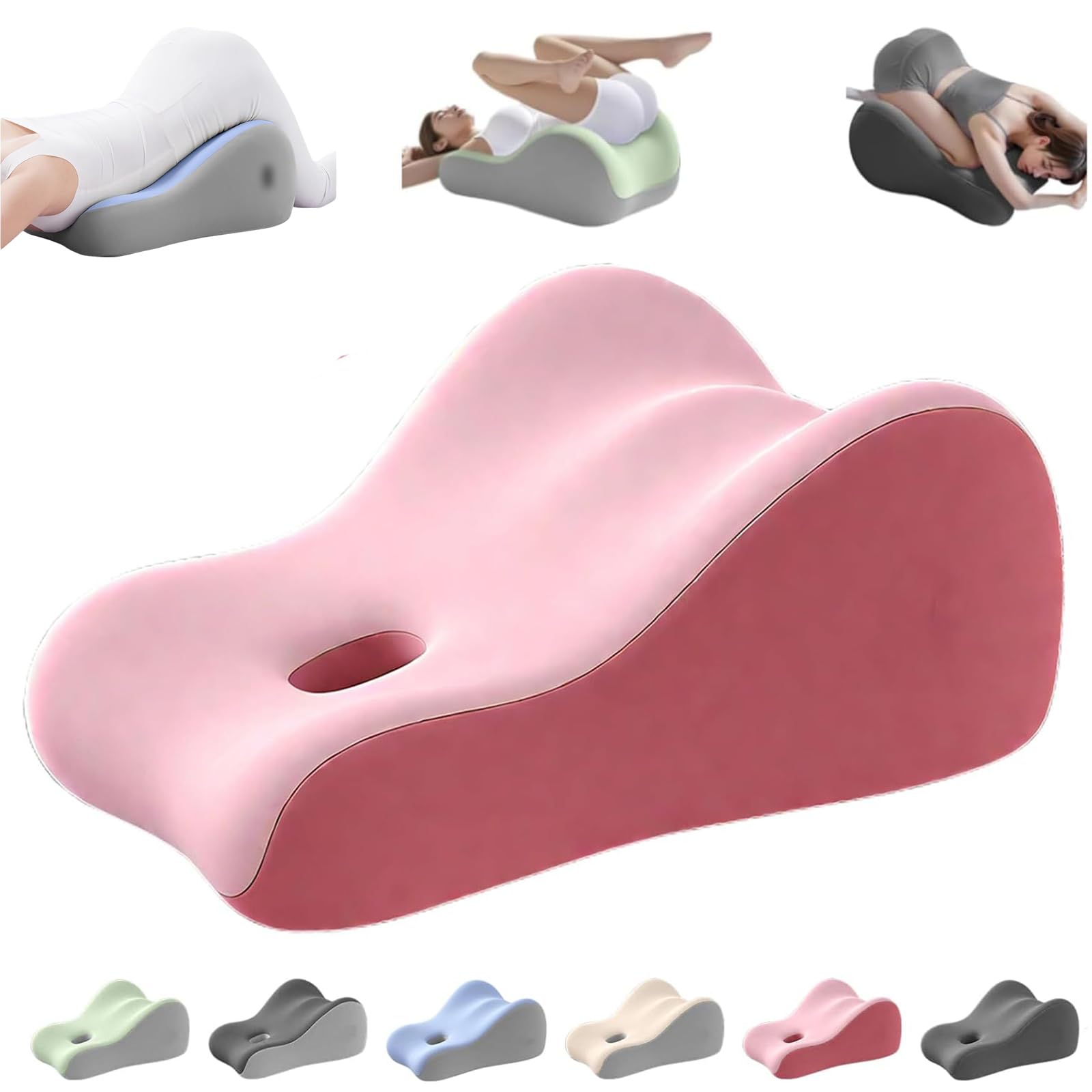 Lyoveu Butt Cushion for Couples,Pillowcase Wedge Pillow Memory Foam,Provides Intimate Support,Fast Rebound After Impact,Suitable for Home Use,Neck Waist Relief Ideal for Sitting and Lying-B