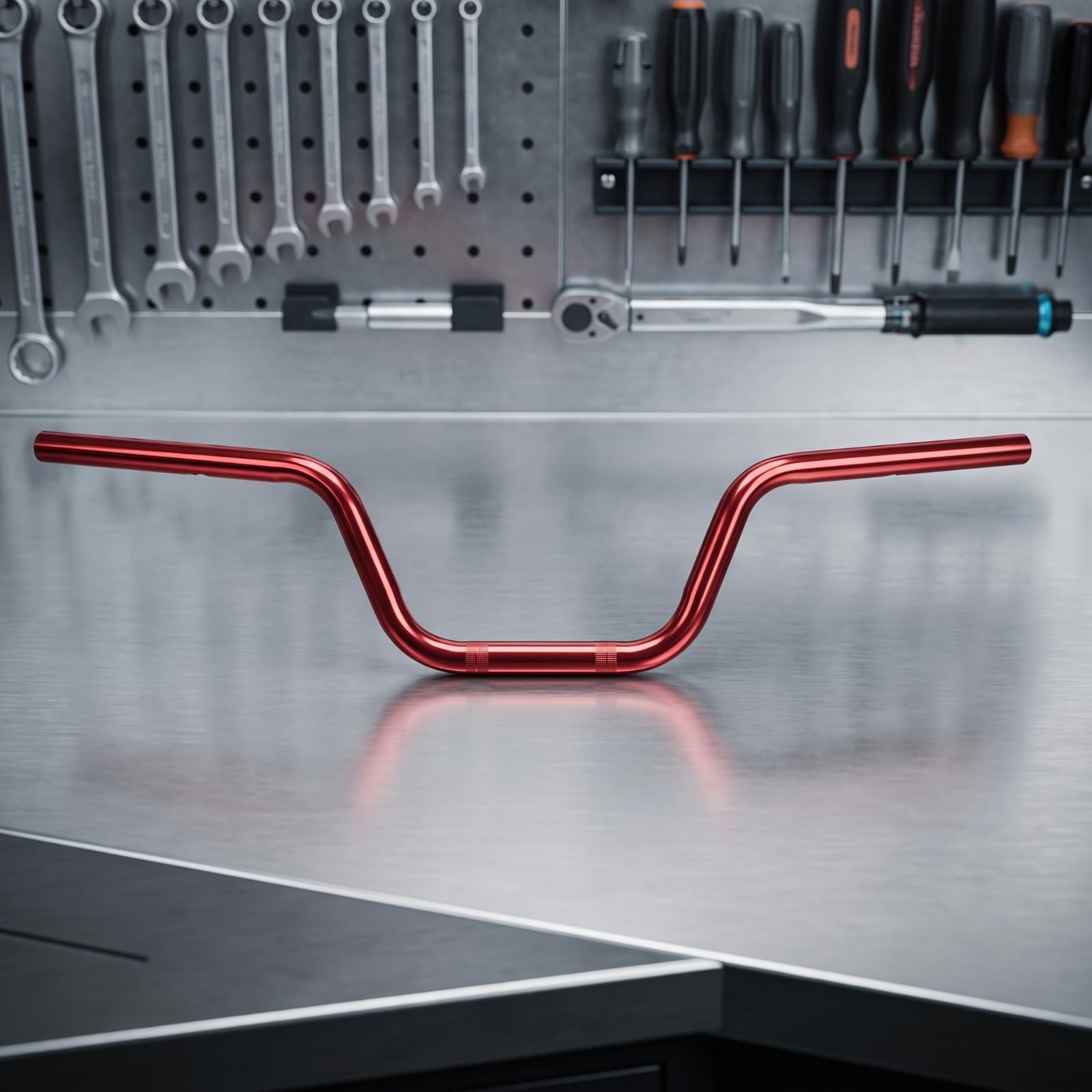 Manubrio per in Alluminio con Altezza 140 Mm E Parete Spessa 2 Mm per Durata E Affidabilità Adatto per Personalizzazione E Uso Quotidiano su Strade Asfaltate, Nero