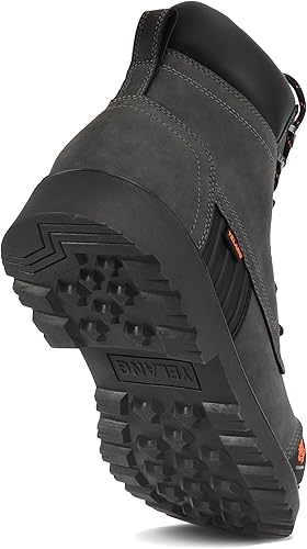 Miniatura 10 de Yelang Botas de trabajo de seguridad con punta de acero para hombre, zapatos de utilidad de perforación antideslizantes de 6 pulgadas para