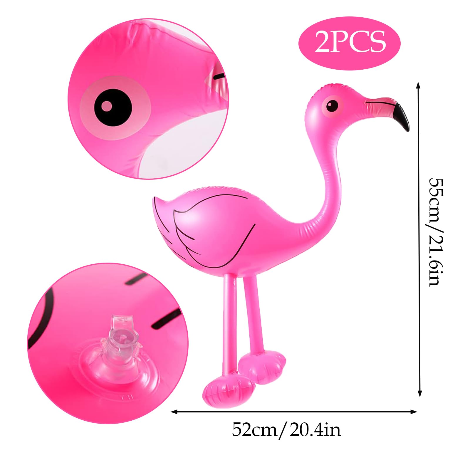 2PCS Inflatable Flamingo - Image 2