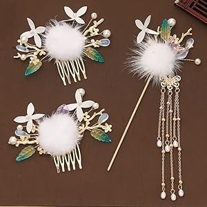 Jkhjfzsa VN77 Zestaw Ozdób do Włosów