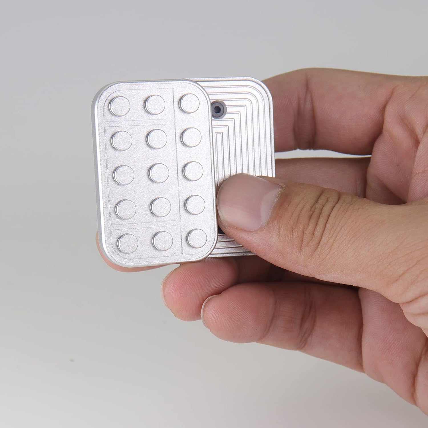Fidget Slider Metálico Con Imanes - Gadget Táctil ASMR Anti-estrés Para Adultos Con TDAH - Regalo Para Oficina