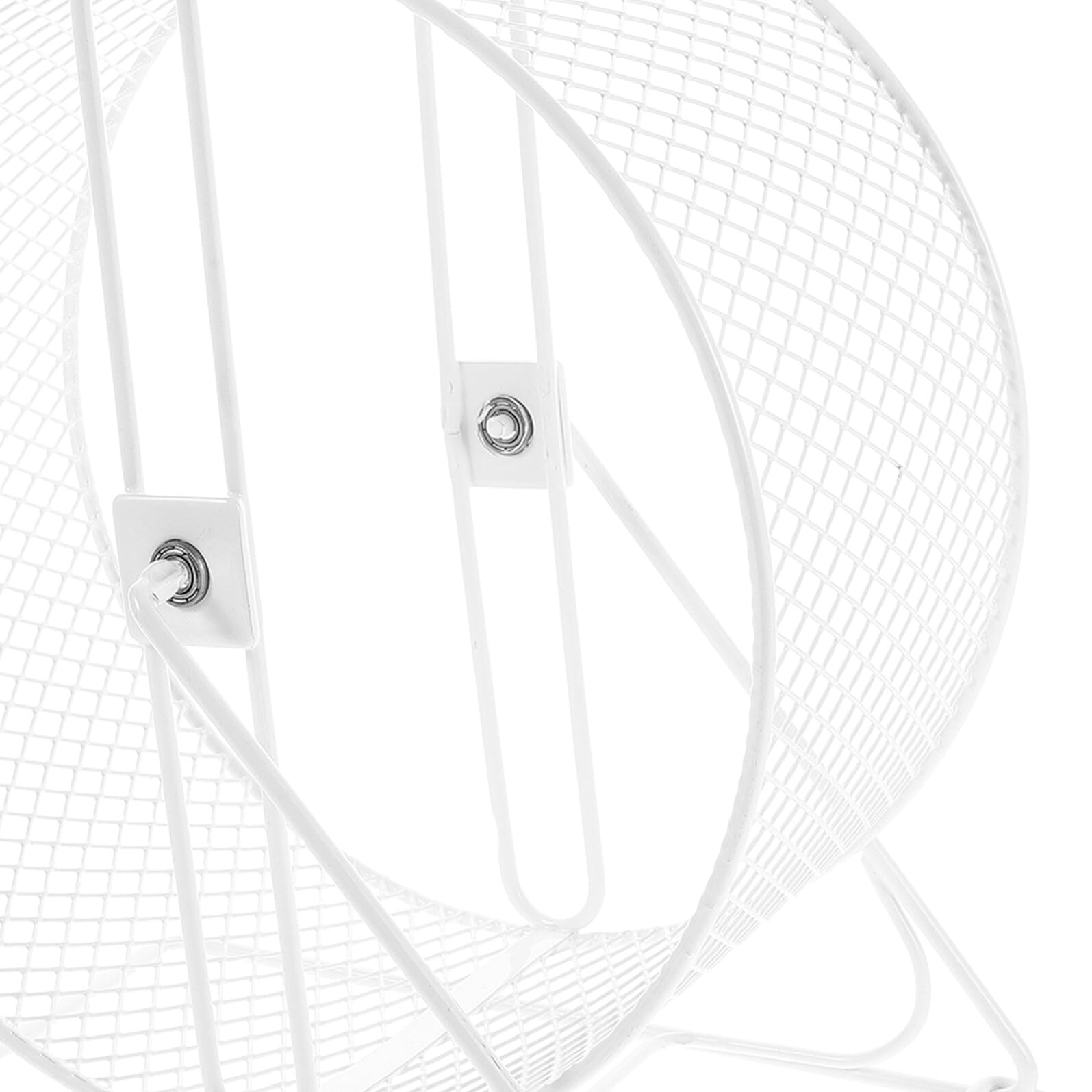 Rueda de Ejercicio para Hámsters y Chinchillas de Hierro 21 CM Silenciosa para Roedores Pequeños como Ratones y Jerbos, Juguete Ergonómico para Jaulas de Mascotas