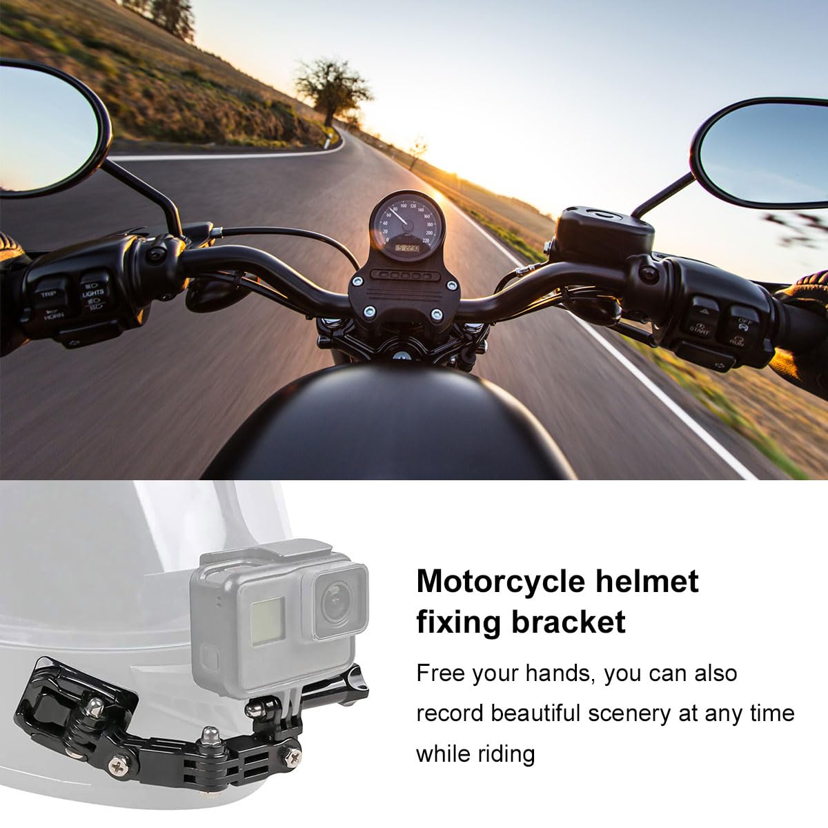 Accessoire Gopro Camera Pour Casque Moto Caméra Sport Adaptateur De Montage,Perche Support Gopro Casque Moto Bras Vis Pince Gopro Accessoire Fixation Gopro Bras Vis Pince Go Pro Bras D Extension Pour Go
