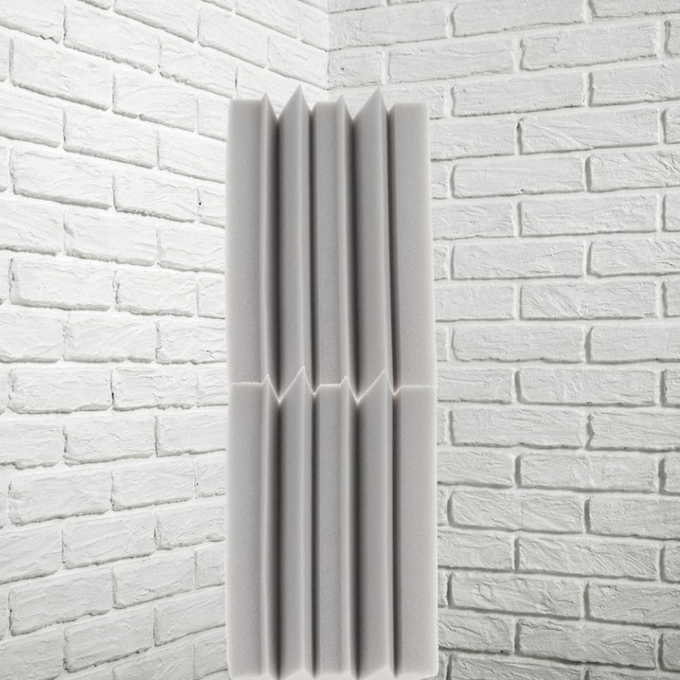 SUPVOX 4 piezas paneles de absorción de sonido anti-ruido para paredes, trampa de graves, paneles absorbentes duraderos para esquinas, para KTV, teatros, estudios, oficinas en casa, fácil instalación, alto rendimiento miniatura 5