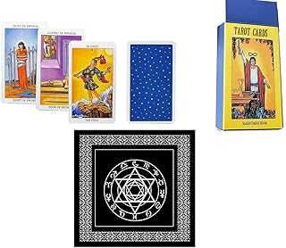 Tarot Cards,Baraja de Tarot,English Spanish Bilingual Tarot Cards,Tarot Cards with Guide Book and Tarot Special Tablecloth…