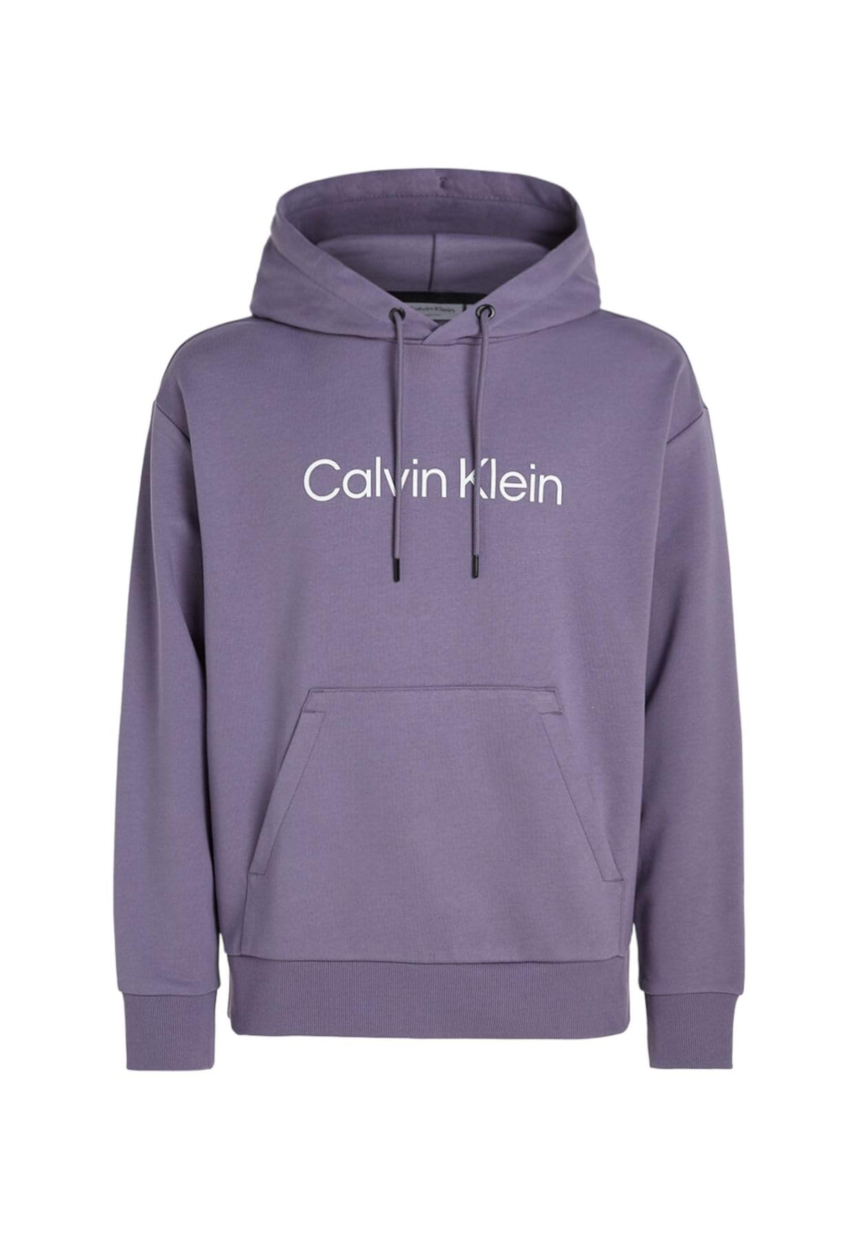 Sweat à capuche Calvin Klein de qualité supérieure en coton violet K10K111345 - 3