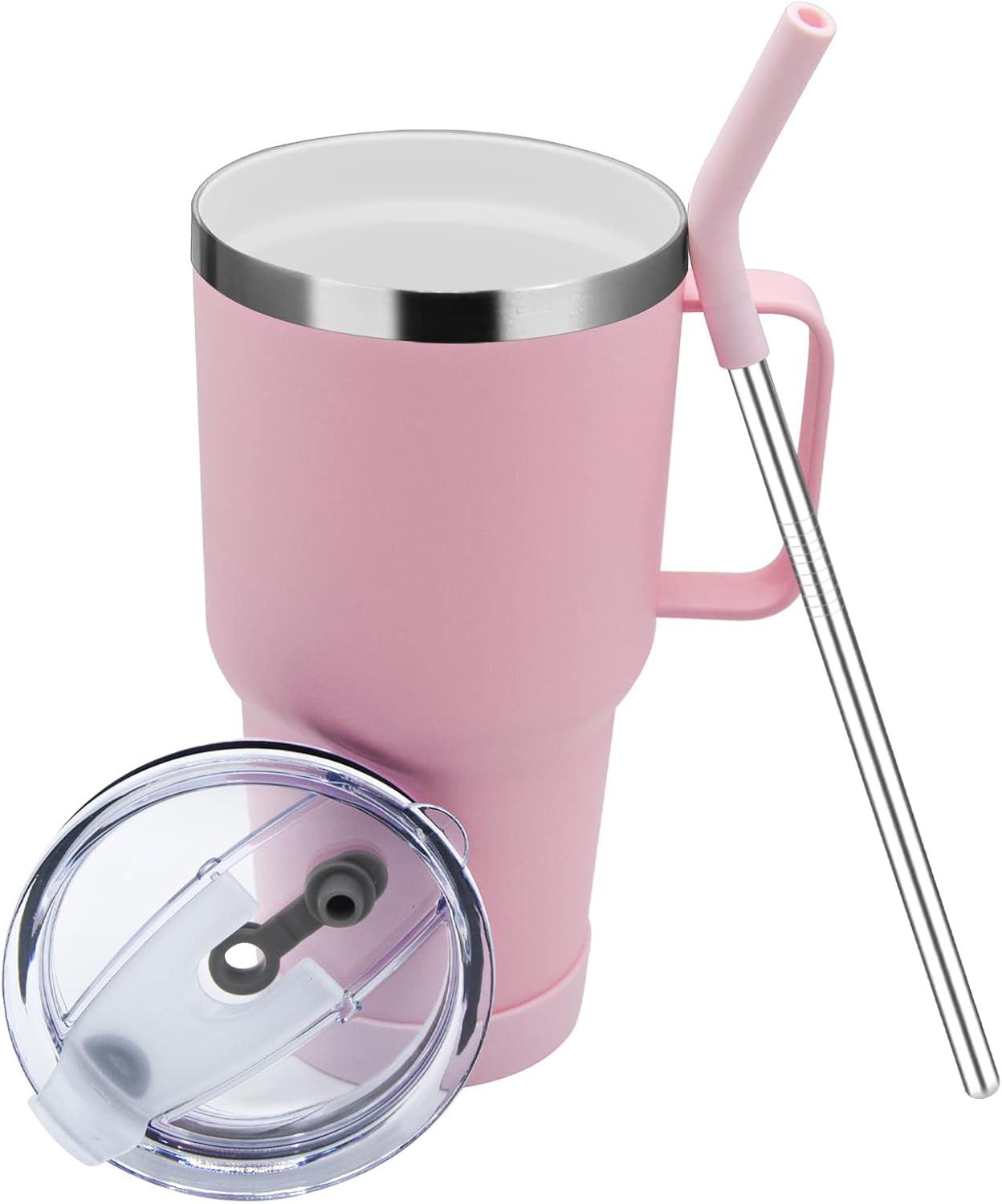 Pizkiru 30 oz Tumbler with Ceramic Coating Inside, Vacuum Insulated