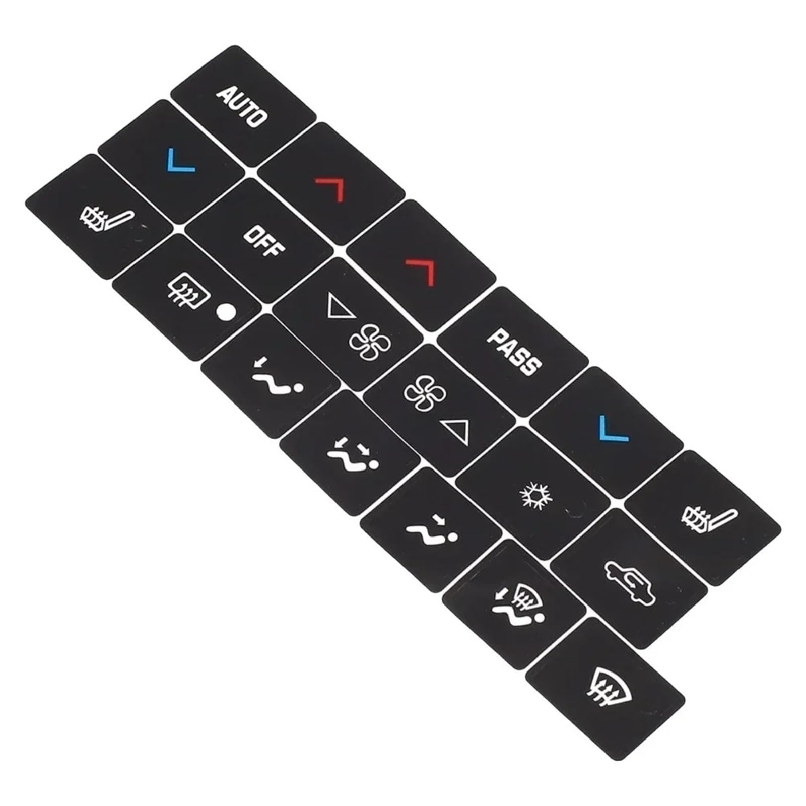 Button Repair Stickers Compatible with Buick for Lacrosse 2005-2009 Car Climate Control Button Repair Decal Air Conditioner Accessories Restoration Kit