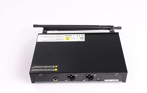 Miniatura 5 de D Debra Audio AU200 Pro UHF Sistema de micrófono inalámbrico de 2 canales con micrófono inalámbrico Lavalier de mano, receptor de metal, para fiesta