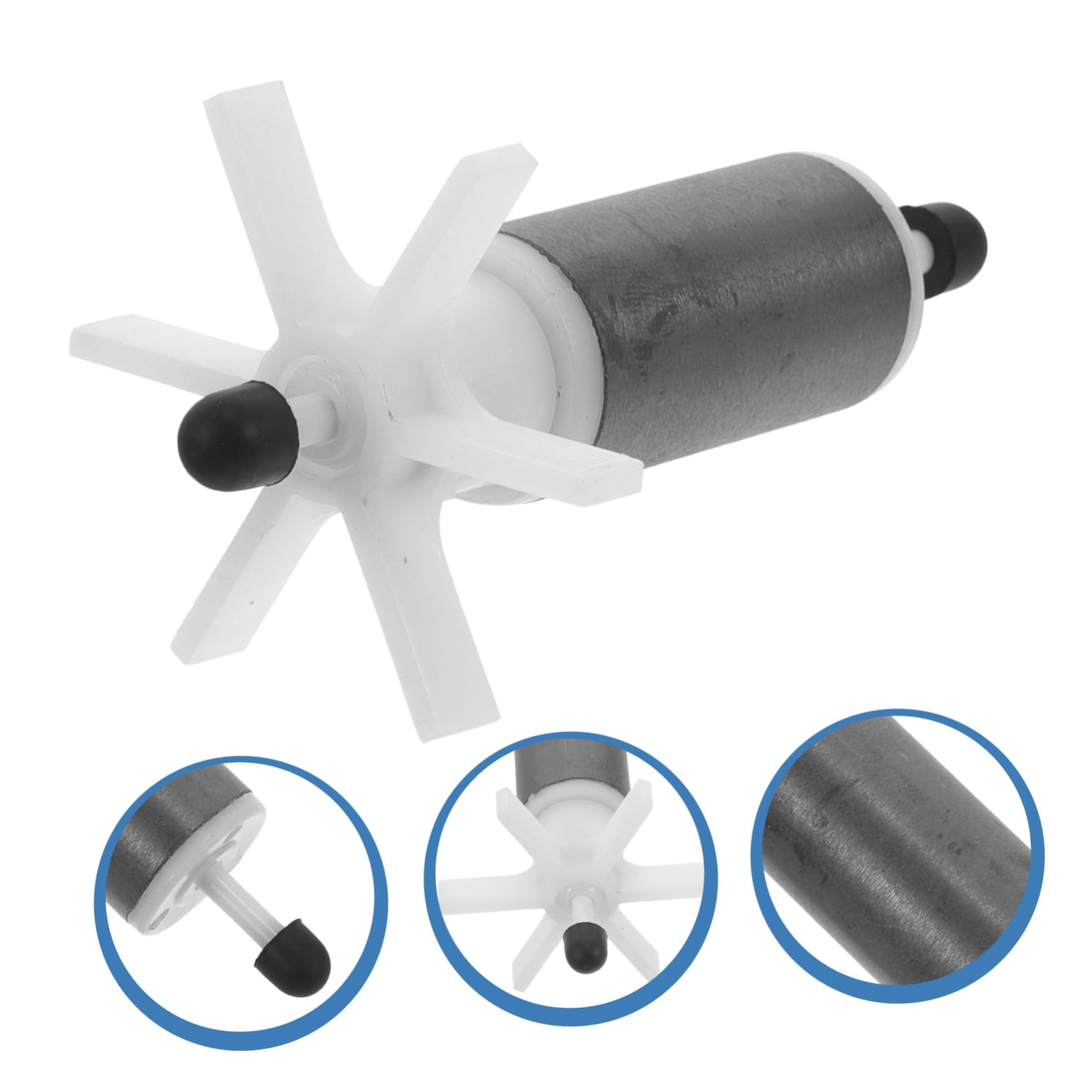 BESPORTBLE 4piezas Rotor De Impulsor De Bomba Sumergible Con Eje De Reemplazo Para Acuarios y Fuentes Accesorio Para Bomba De Agua De Peceras