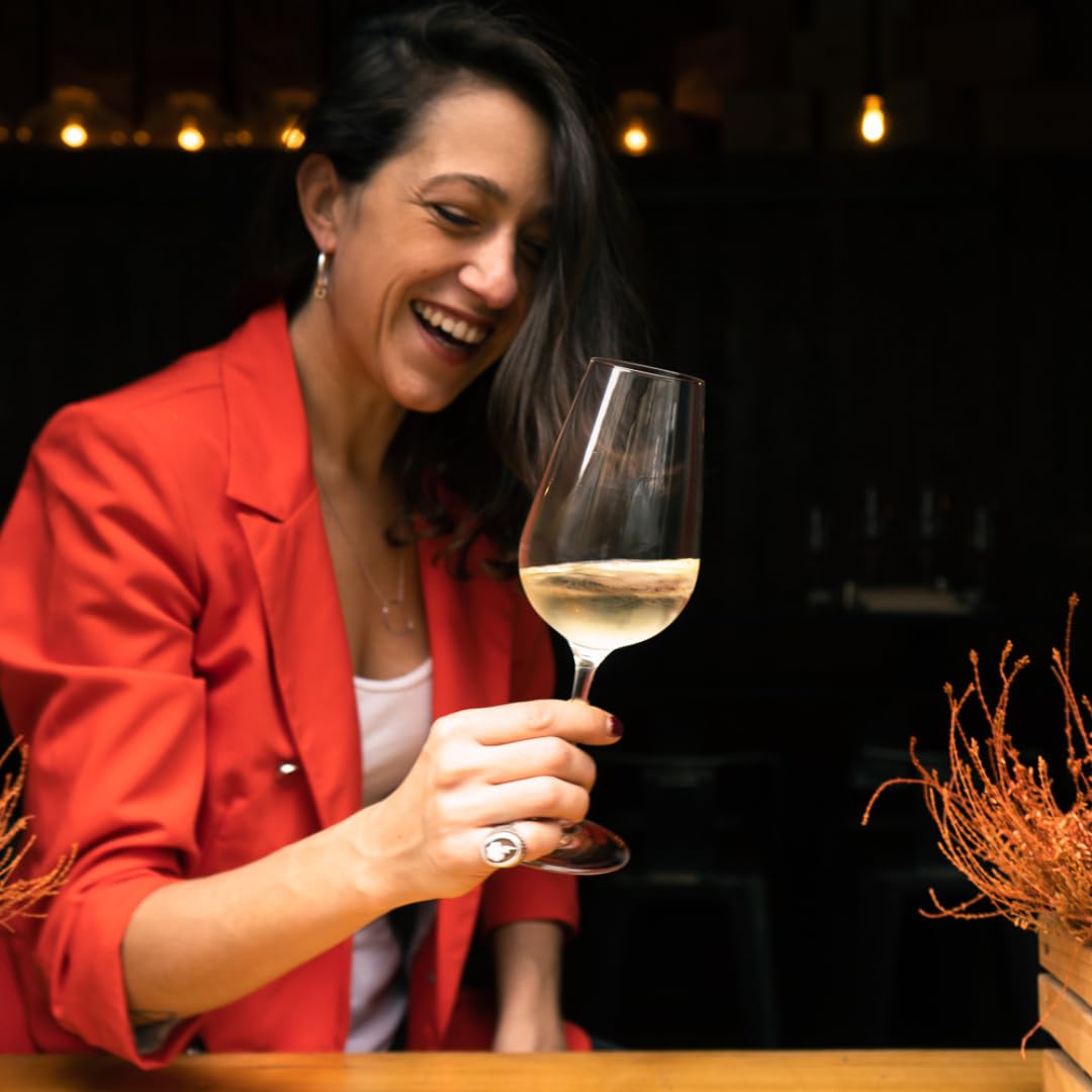 Premium Weißweingläser - 6 Gläser - Kristallklar [Spülmaschinenfest] Ideal für Weinliebhaber | Weingläser Set Wein Glas für ein intensives Geschmackserlebnis - JETZT NEU