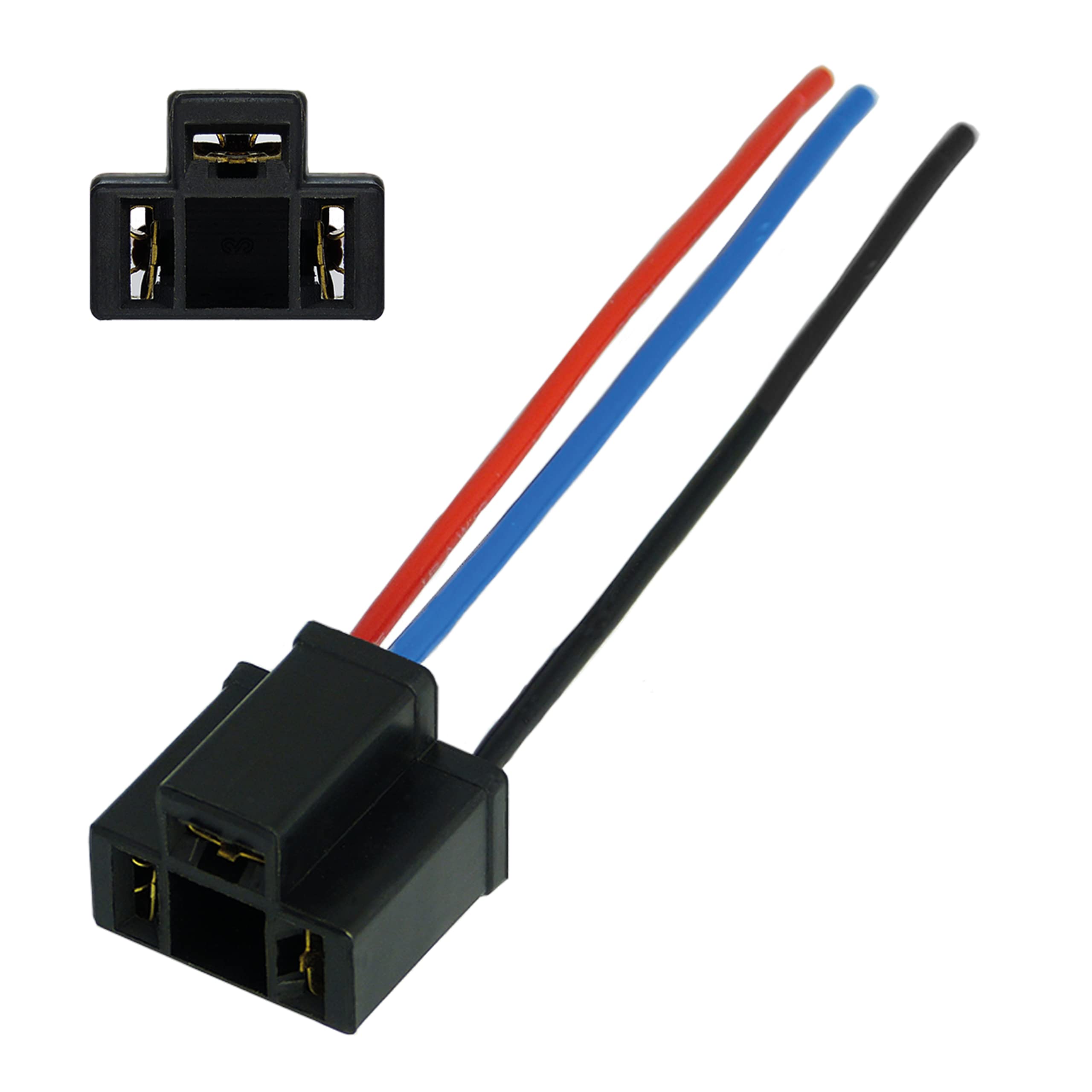 Adaptateur Prise Phare H4 Vers 9006/9005 – Conversion Plug & Play Pour Ampoules Double Filament