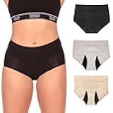 Absorbent Panties, Period Underwear for Women and Teens - All-Day Long - Overnight Protection- Postpartum, Leakproof