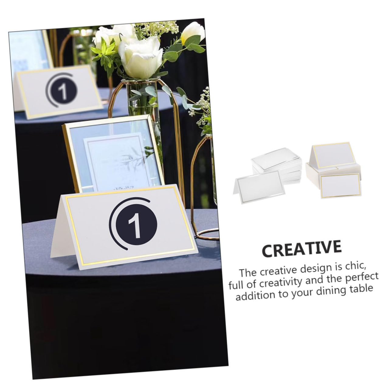 200 Stück Elegante Tischkarten aus Papier Rund mit Bronzefarbenem Design und Strukturierter Oberfläche Praktisch und Gratfrei für Hochzeiten und Restaurants