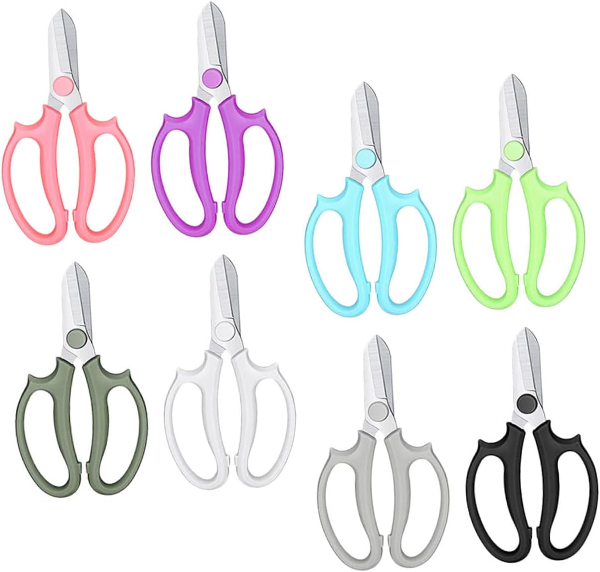 BESPORTBLE 8pcs Comfortable Handle Floral Pruning Shears for Gardening for Trimming Flowers Hedges and Trees Versatile Garden Tool