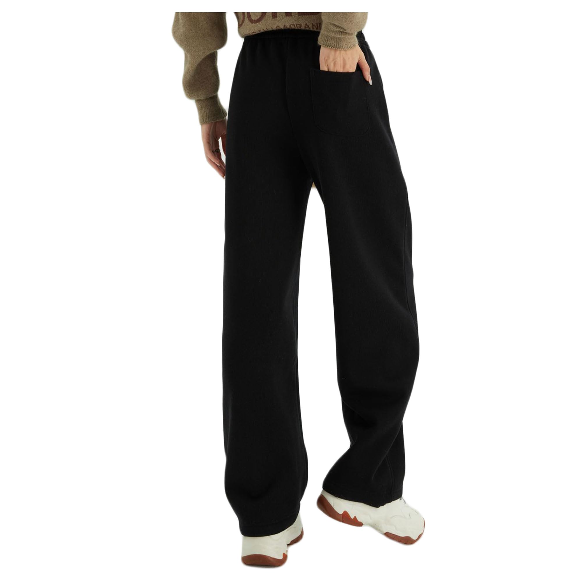 Letuwj Womens Pants Thick Windproof Cotton Loose Straight Casual