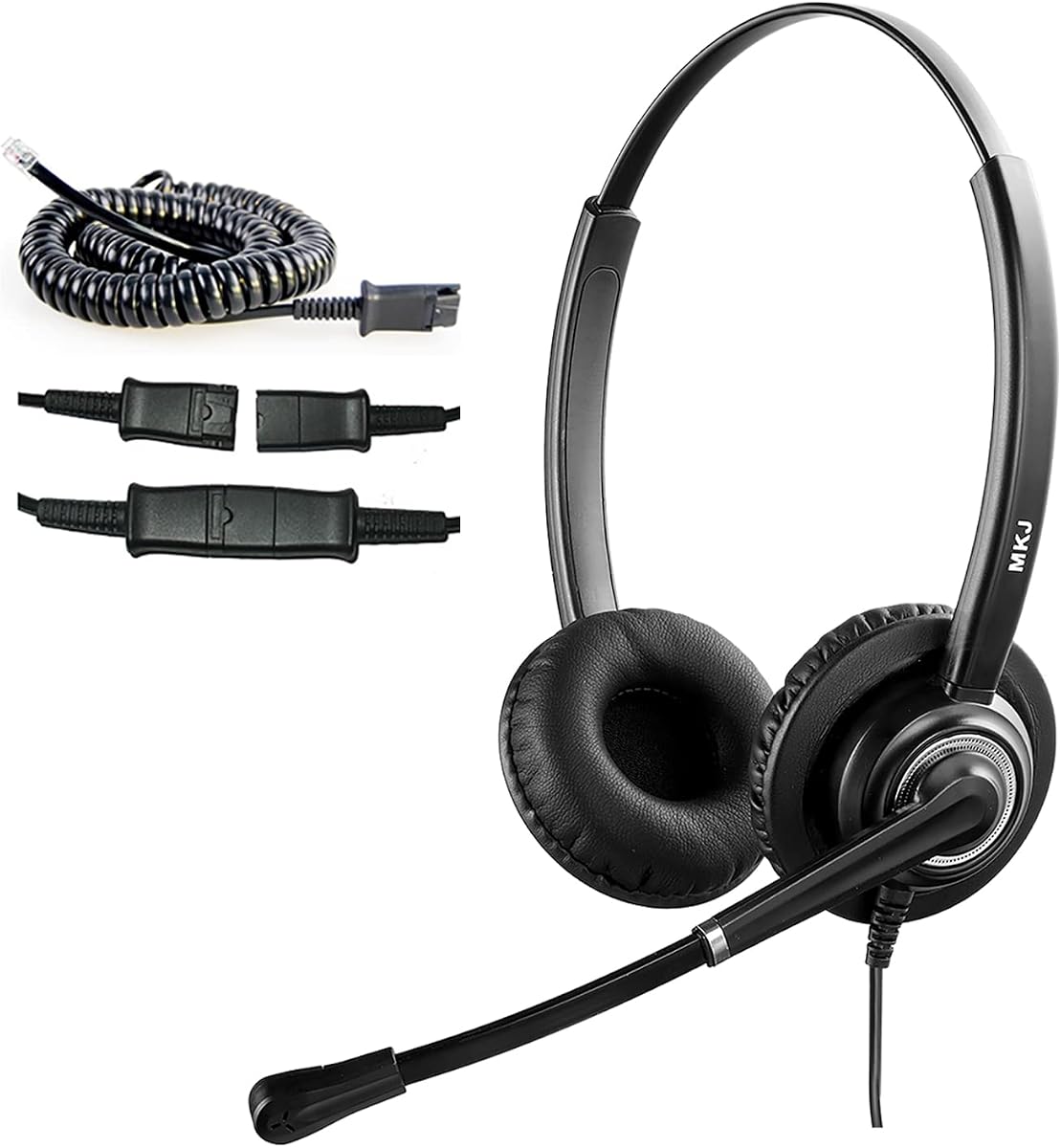 Telephone Headset with Microphone Noise Canceling Corded RJ9 Dual Ear Cisco Headset for Cisco Landline Phone CP-7821 CP-7841 7931G 7940 7942G 7945G 7960 7962G 7965G 7970 8841 8865 8961 9951