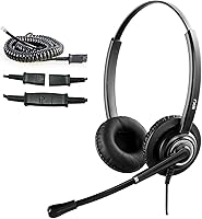 Vista 11 de MKJ Cisco Auriculares con cancelación de ruido con cable con micrófono RJ9 con cable para teléfonos Cisco Office CP-7821 7940 7942G 7945G 7961G
