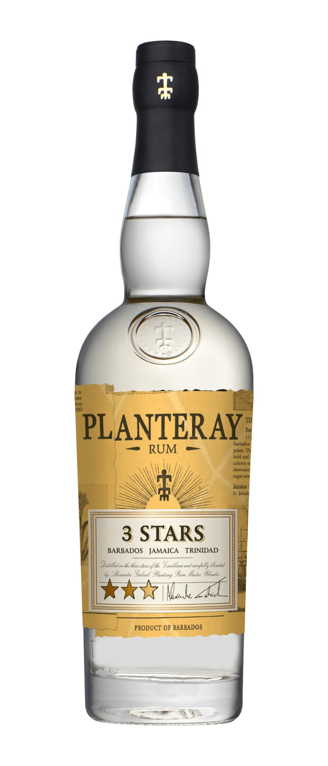 PLANTERAY RUM - (ehemals Plantation) - 3 Stars - Weißer Rum - Herkunft: Trinidad, Barbados und Jamaika - Goldmedaille bei den Spirits Business Rum and Cachaça Masters 2024-41,20% Alkohol - 70 cl