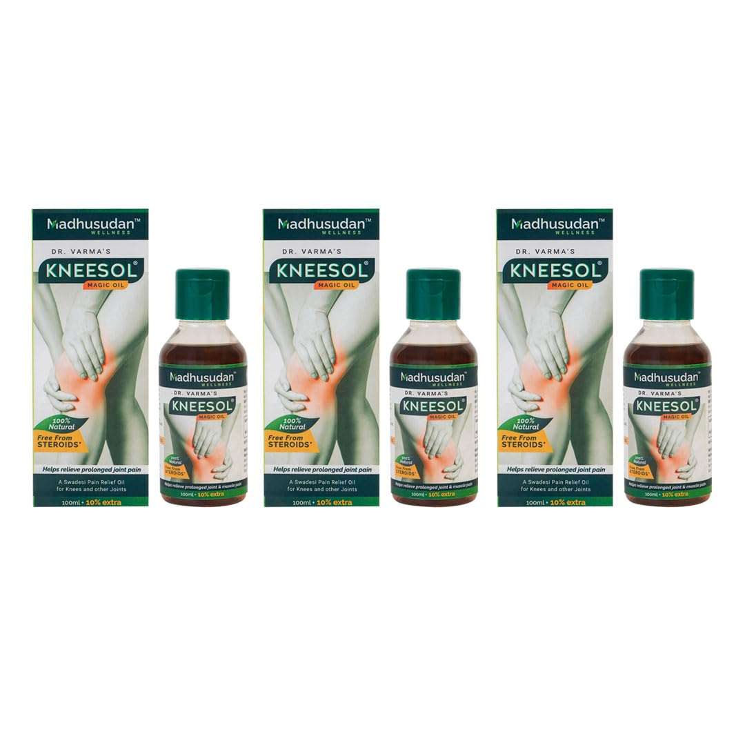 Kneesol Magic Oil -Ayurvedic Joint Pain Relief Oil Perfect for modern lifestyles | Natural relief to your Knees & Joints | Natural, No-added Steroids (Pack of 3) (B09FPCWRBC) Amazon Price History, Amazon Price Tracker