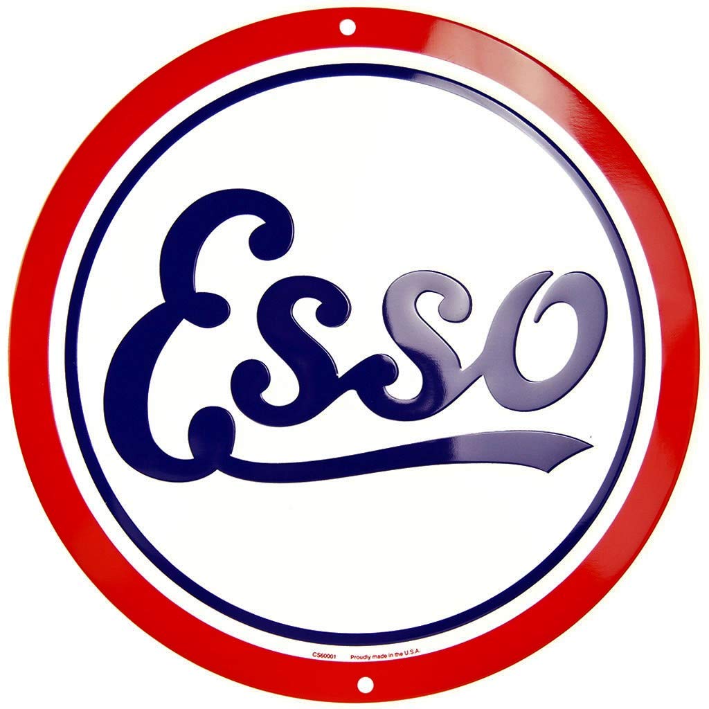 Esso Gasoline Nostalgia Sign 12 Inch Diameter
