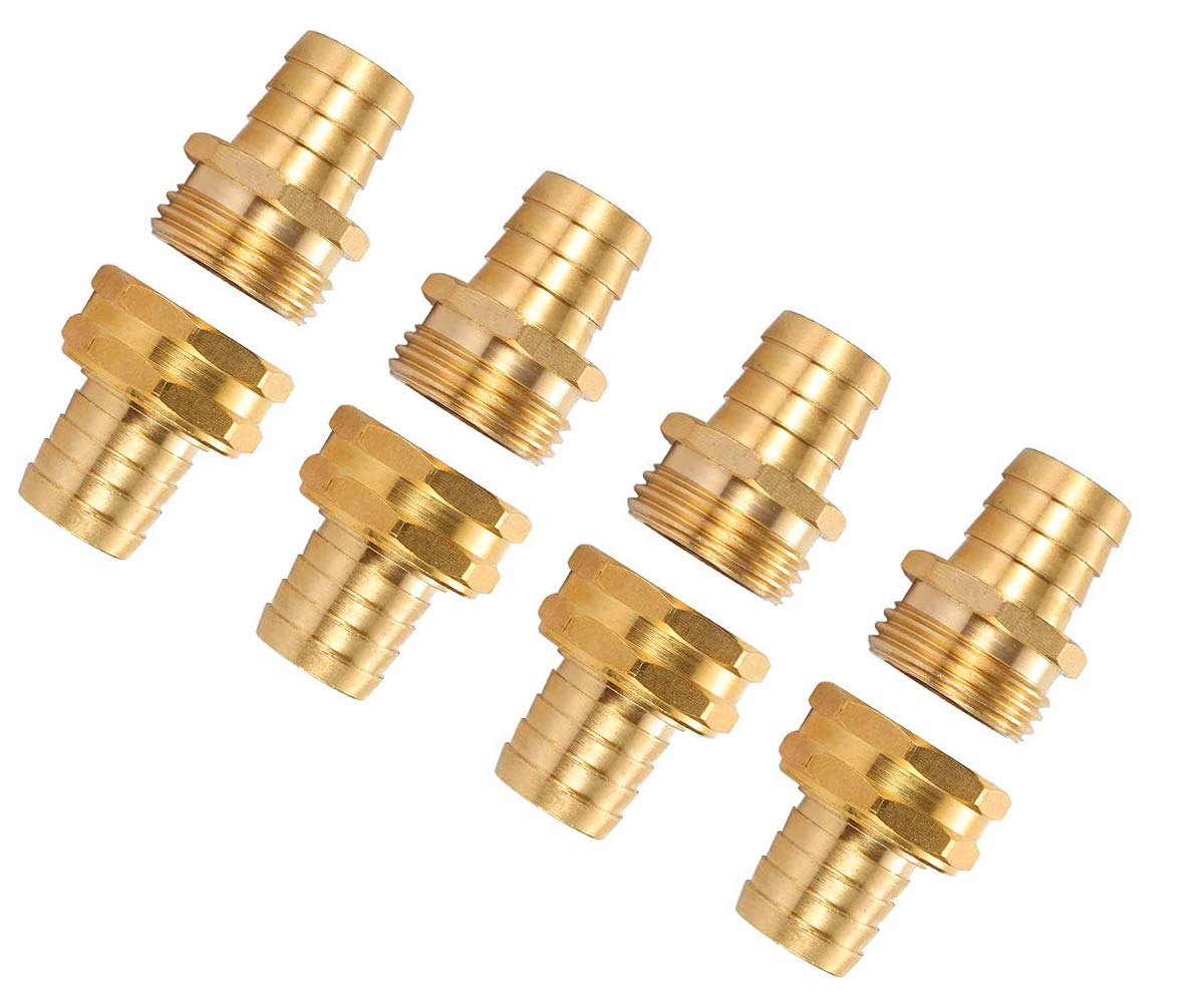 Kit di riparazione per tubo da giardino, 4 pezzi maschio + 4 pezzi femmina)