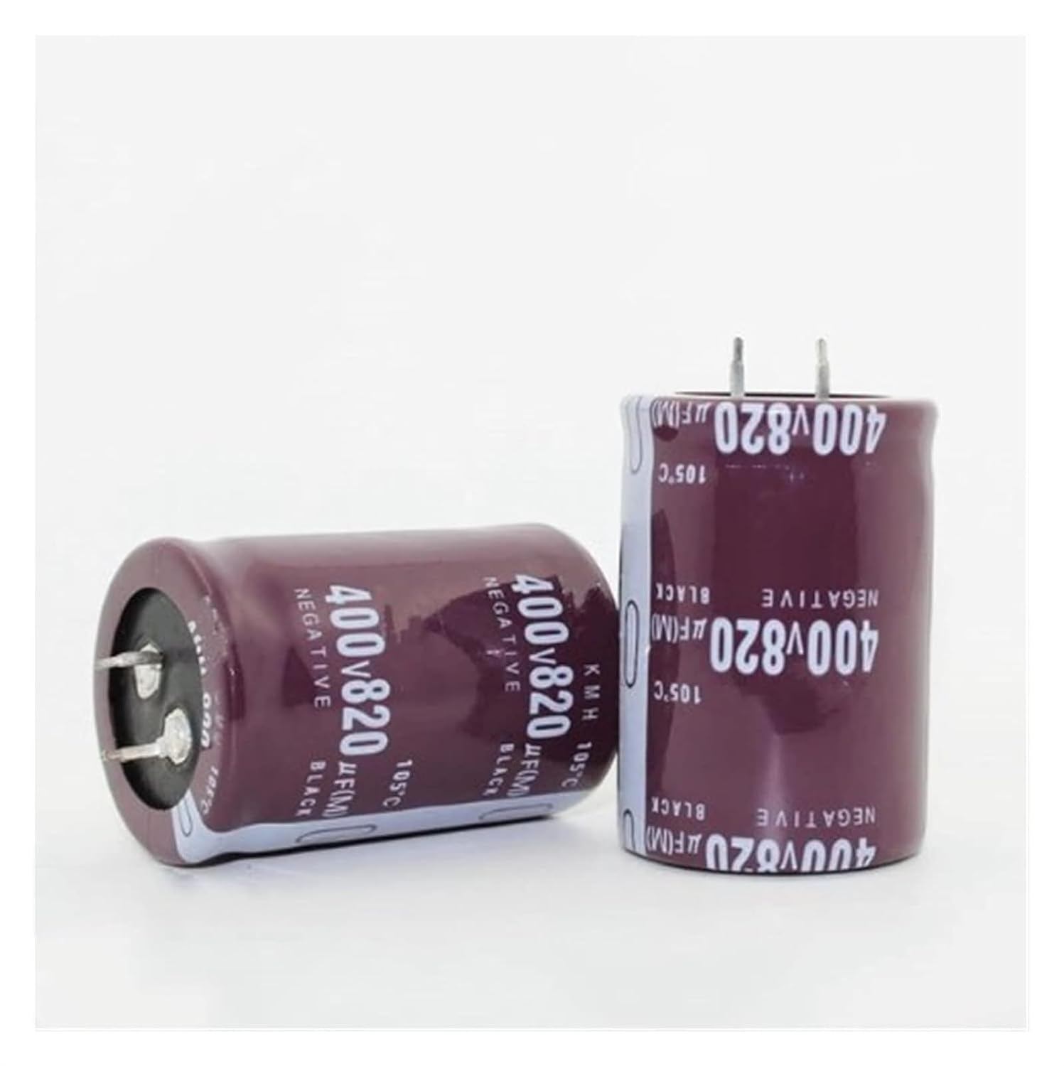 GuangHuiy 2pcs 400V820UF Electrolytic 820UF 400V 35 * 50MM Industrial Electrical Capacitors
