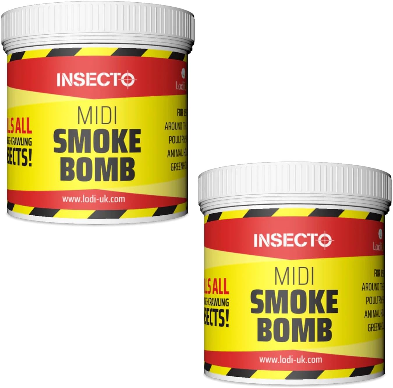 Bedbugs Shredder Smoke Bomb Midi Fogger Fumigator Fumer 15.5g Professional Strength for Bed Bug (Pack of 2)