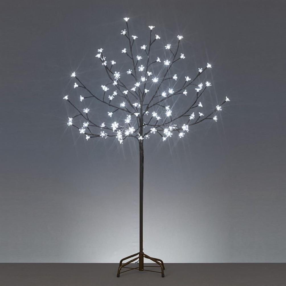 Christmas Decoration Led 1.2M Light Up Cherry Blossom Tree White