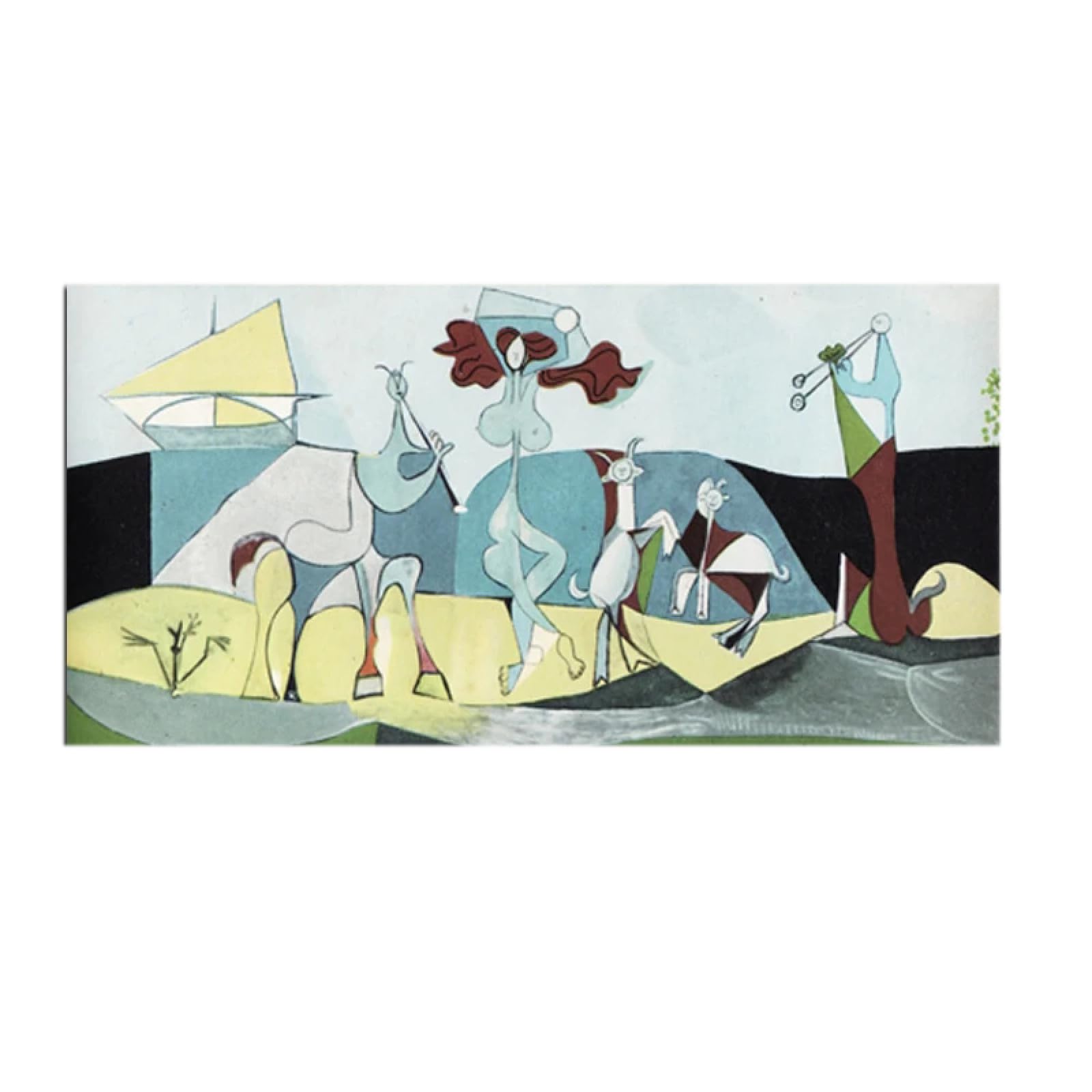 アートポスター パブロ・ピカソ エキシビジョンポスター アートポスター Pablo Picasso flamand rose（パブロ ピカソ