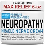 Neuropathy Nerve Relief Cream - Premium Nerve Cream 3X Action for Targeted Relief and Soothing Nerve Comfort - Maximum Strength with 4% Menthol, MSM for Feet Hands Legs Toes & Back - Extra Large 6 Oz