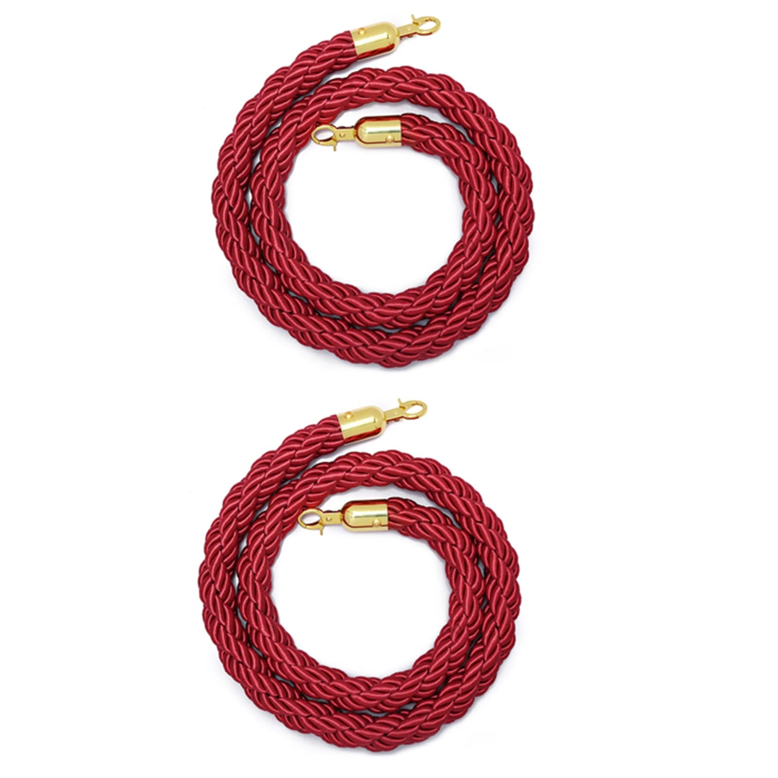 barrier， Hemp Braided Rope for Party Picnic, Red Carpet Themed Event Hanging Ropes Barriers Rope/(Red,2.5M/8.2Ft)