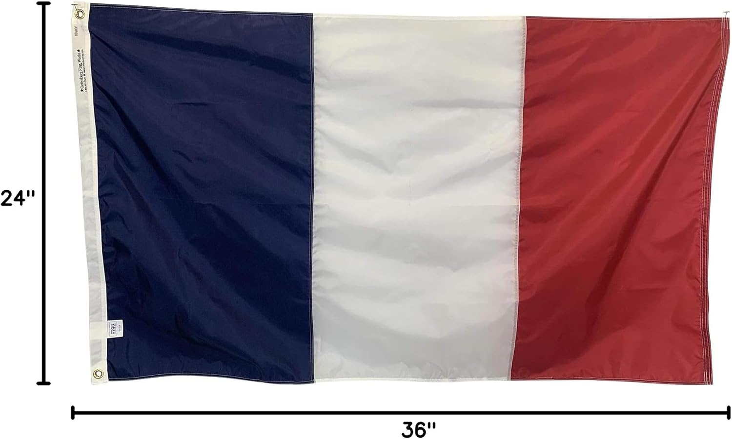 2x3' France Flag - All Weather Nylon & Reinforced Stitching - Proudly Made In The USA