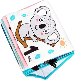 JOINPAYA 1 Peça Livro De Educação Infantil Animais Para Crianças Livros De Animais Para Bebês Recém-Nascidos Livro De Pano Brinquedo Macio Livros De Dobras Livros De Animais Recém-Nascidos