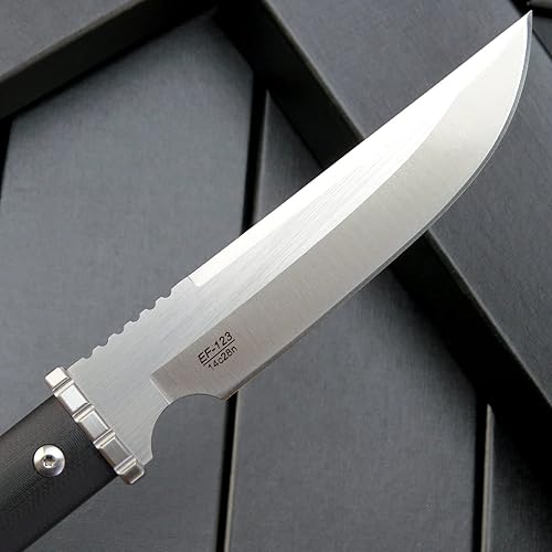 Miniatura 3 de Eafengrow EF123 Cuchillo de hoja fija 14c28n Hoja de acero G10 Mango fijo Cuchillo para acampar al aire libre Caza Herramienta de supervivencia