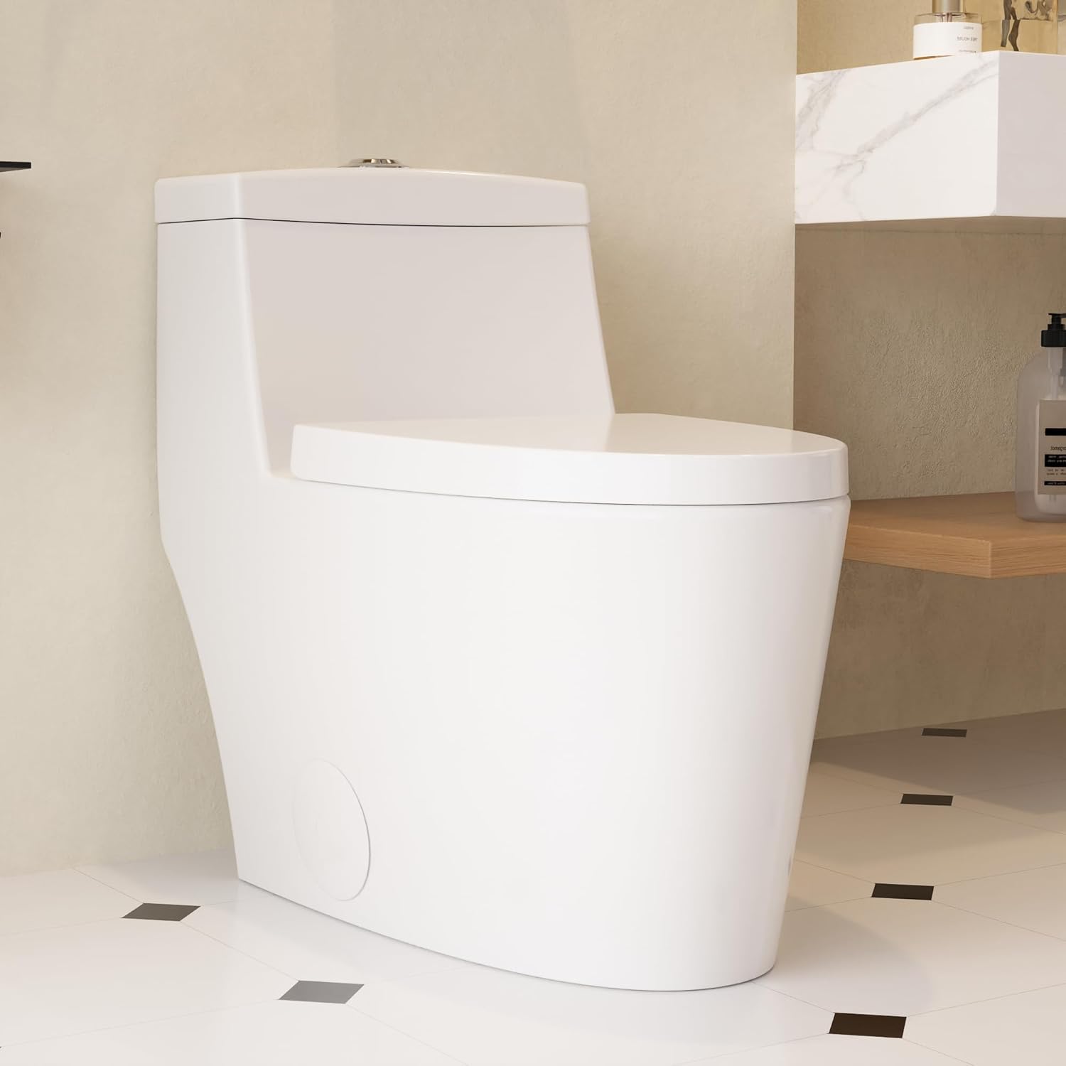 Buy DeerValley Compact One Piece Toilet Dual Flushing Toilet with 17