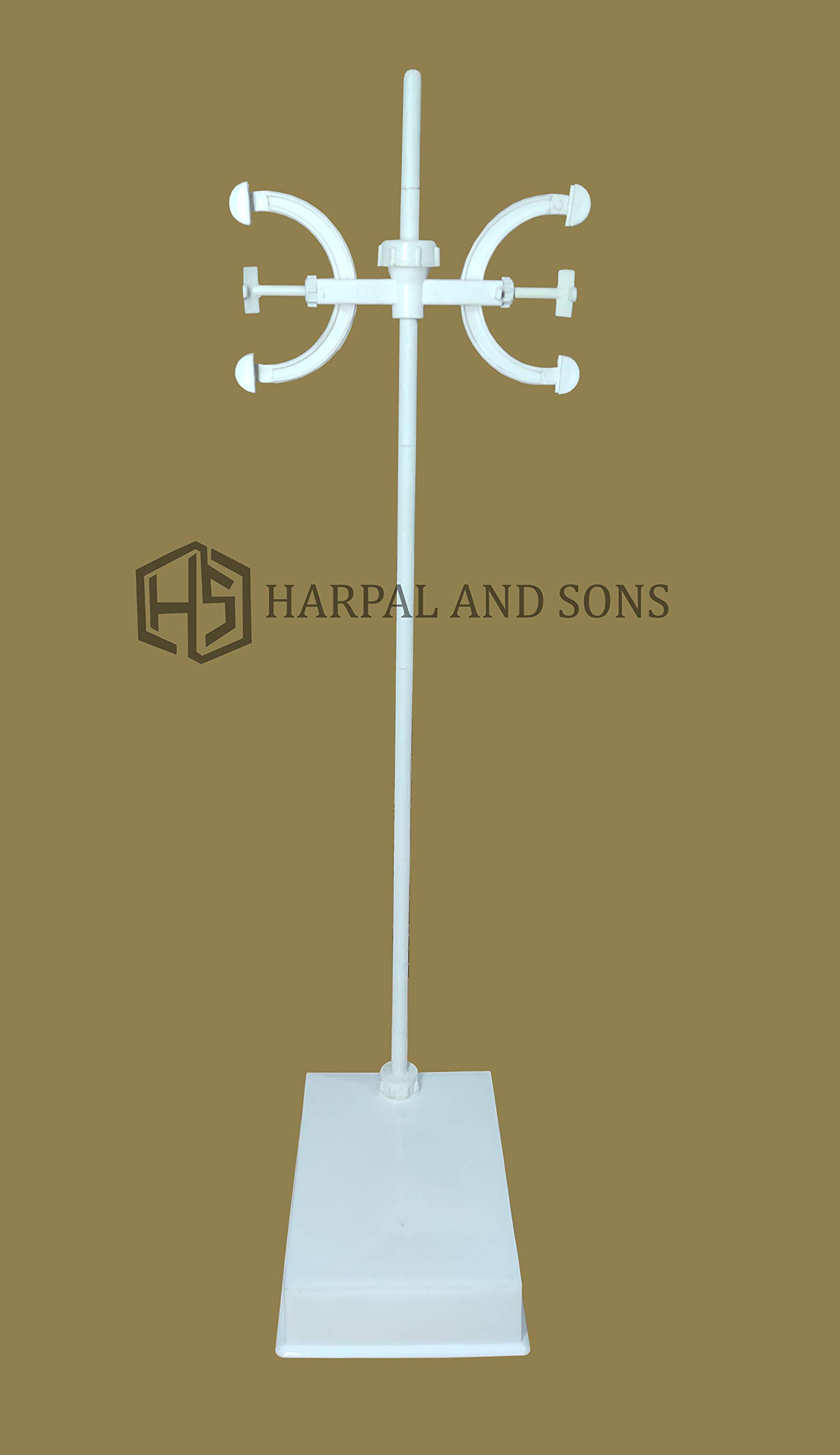 HARPAL SONS Double Burette stand with Fisher Clamp (Plastic) (B08PG1MX85) Amazon Price History, Amazon Price Tracker