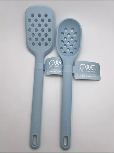 Miniatura 2 de Juego de utensilios de cocina de silicona, 5 herramientas de cocina, 11 pulgadas, azul